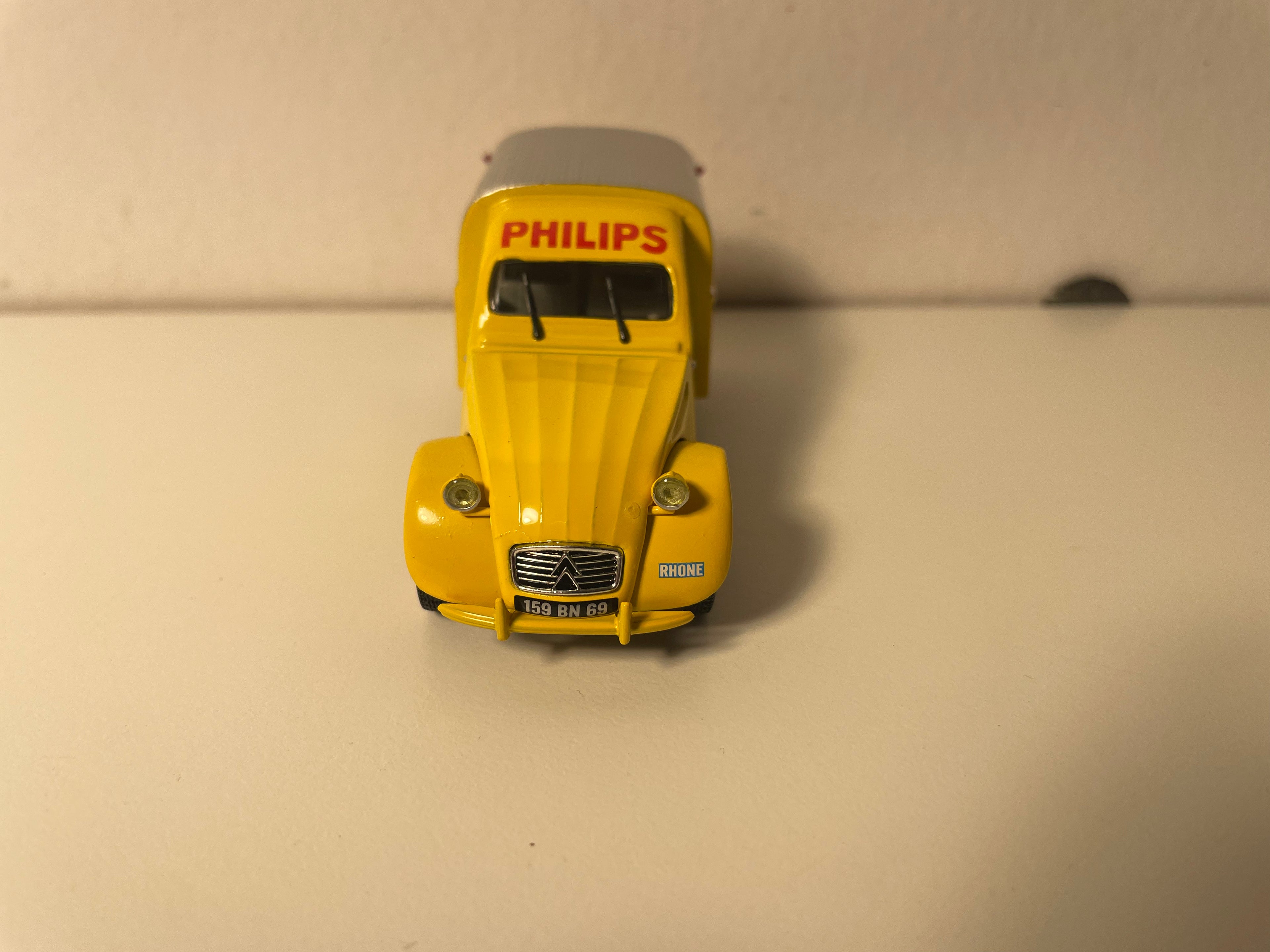 Citroën 2 CV AZU żółta i szara PHILIPS - Norev (w opakowaniu)