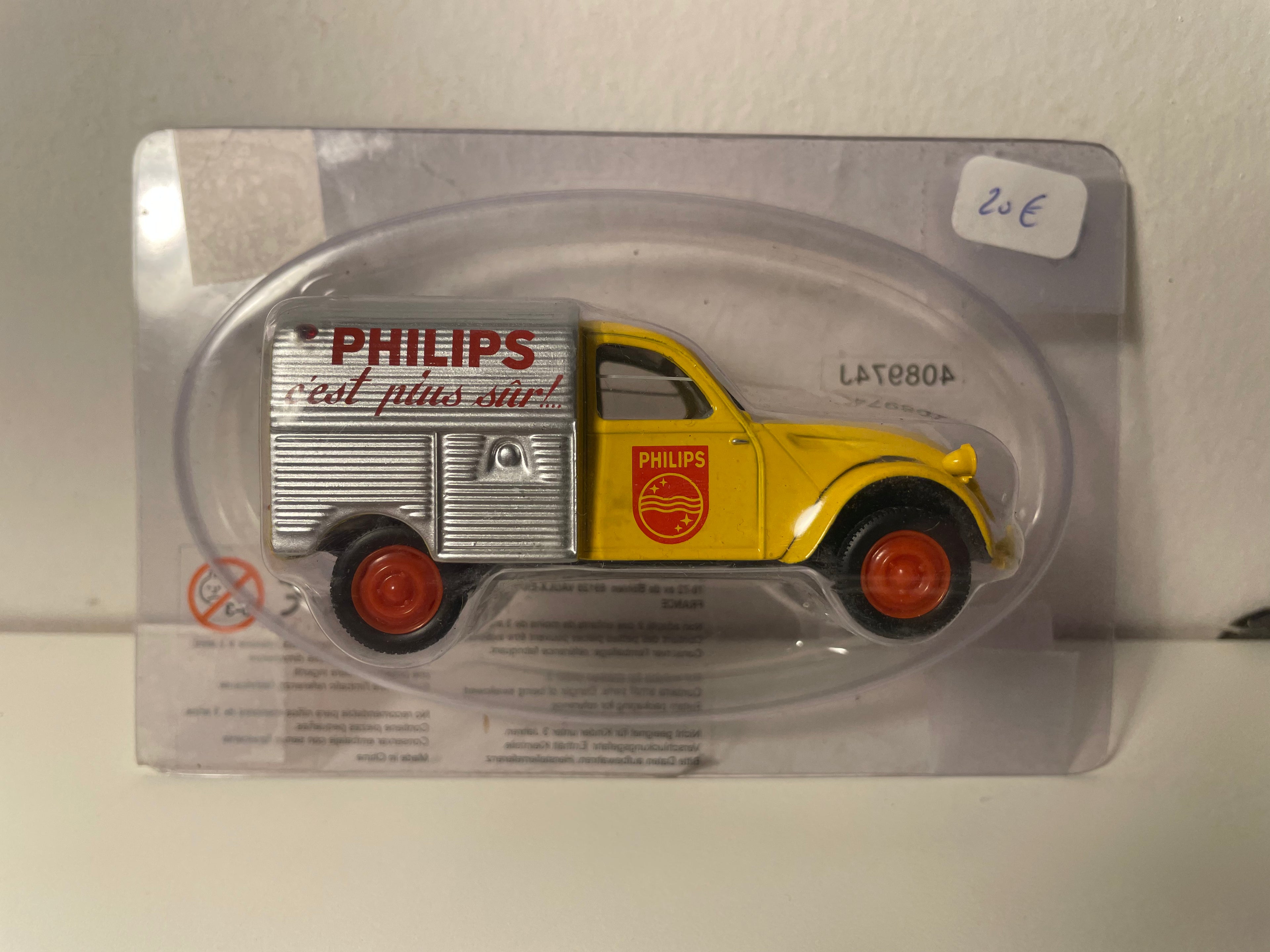 Citroën 2 CV AZU żółta i szara PHILIPS - Norev (w opakowaniu)