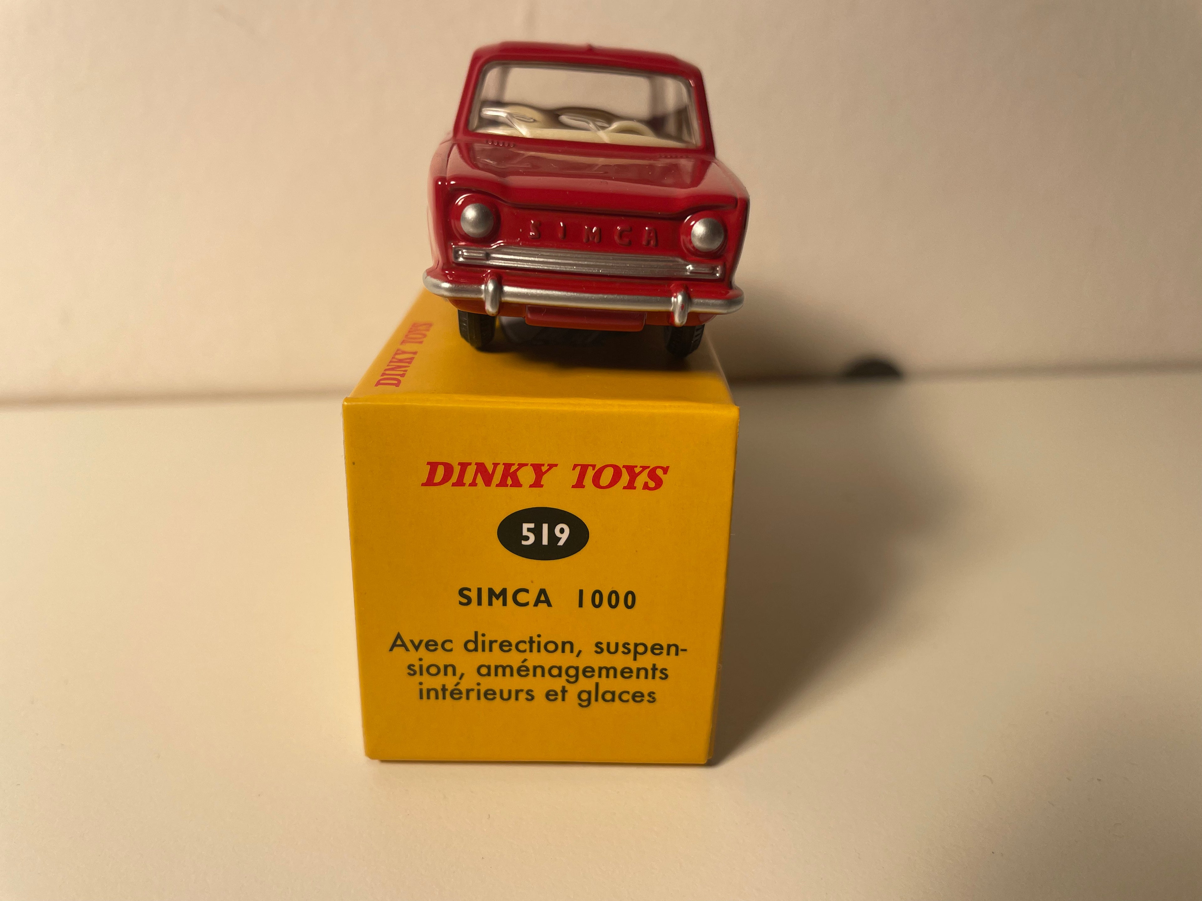 Simca 1000 rouge foncée Dinky-Toys (éditions Atlas) - N°519