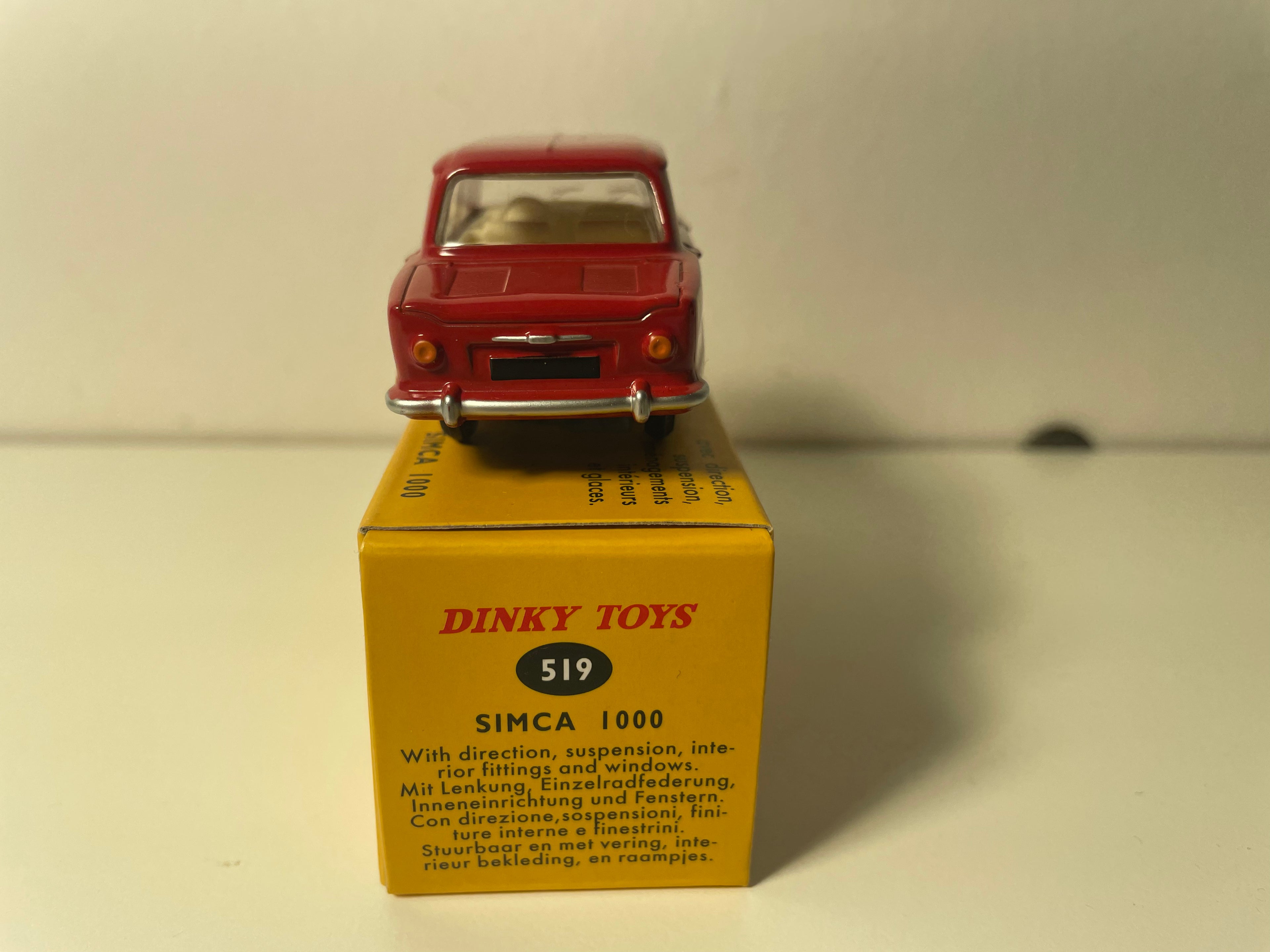 Simca 1000 rouge foncée Dinky-Toys (éditions Atlas) - N°519