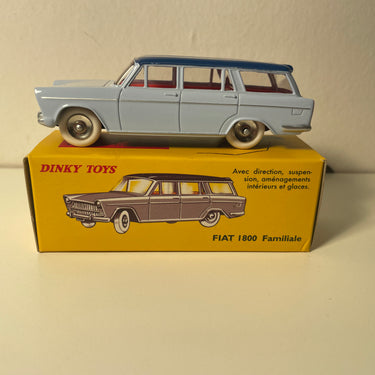 Fiat 1800 Familiale bleu pâle et toit bleu foncé Dinky-Toys (Editions Atlas) - N°548