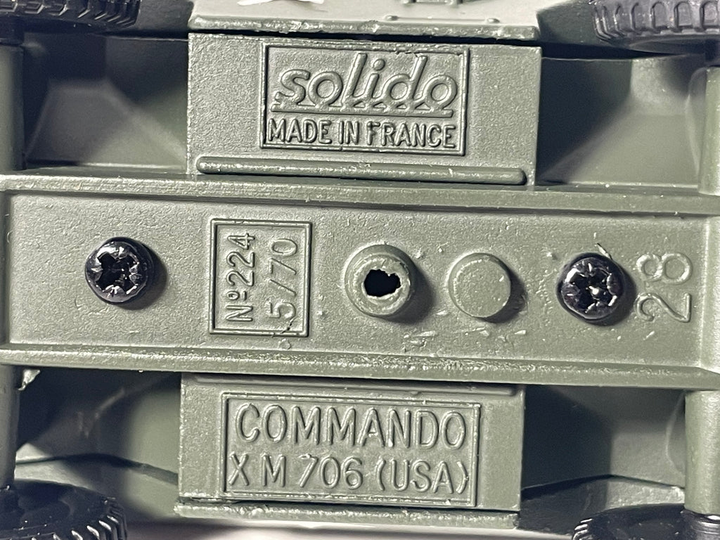Véhicule militaire Commando XM 706 (USA) - Solido (fabrication française) -boite N°DL5064