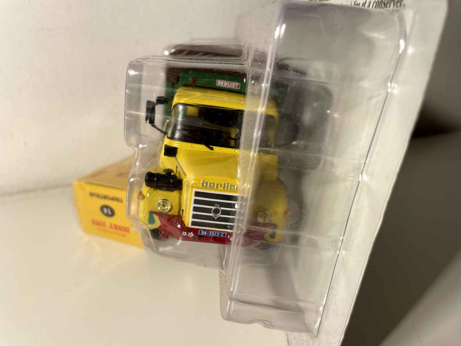 Camión Berliet GL 900 5 toneladas amarillo y verde - Colección Hachette