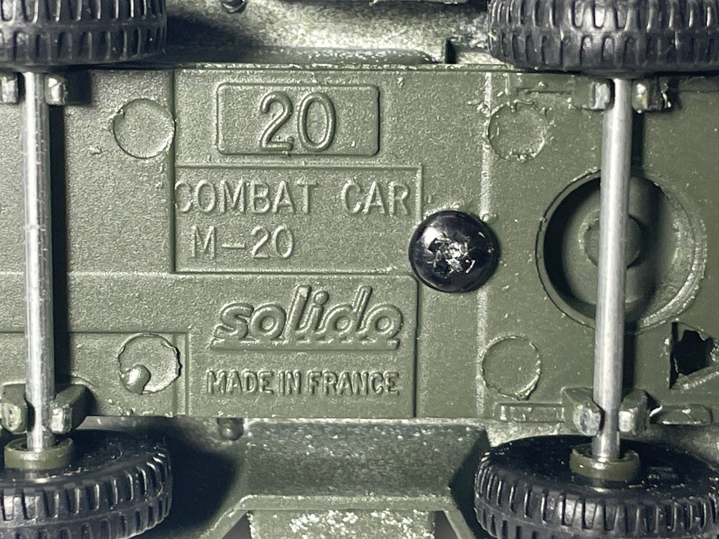 Veicolo militare Combat car M-20 E IL SUO RIMORCHIO - solido (fabbricazione francese) - scatola N°DF9302
