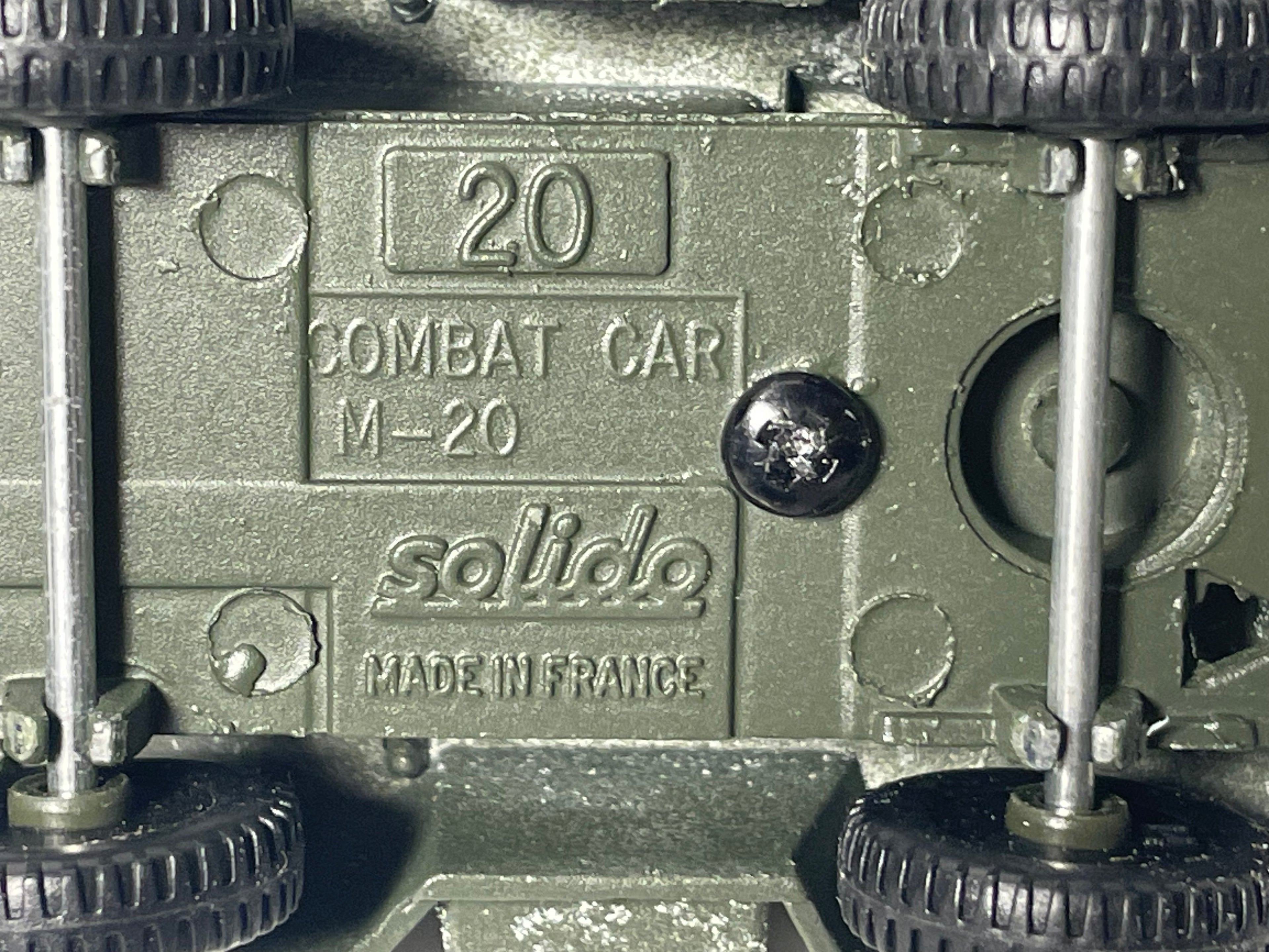 Véhicule militaire Combat car M-20 et sa remorque - solido (fabrication française) - boite N°DF9302