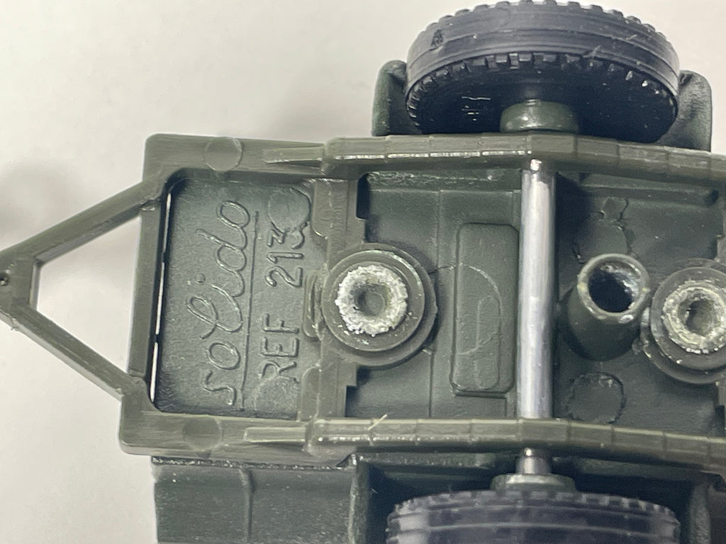 Veicolo militare Combat car M-20 E IL SUO RIMORCHIO - solido (fabbricazione francese) - scatola N°DF9302