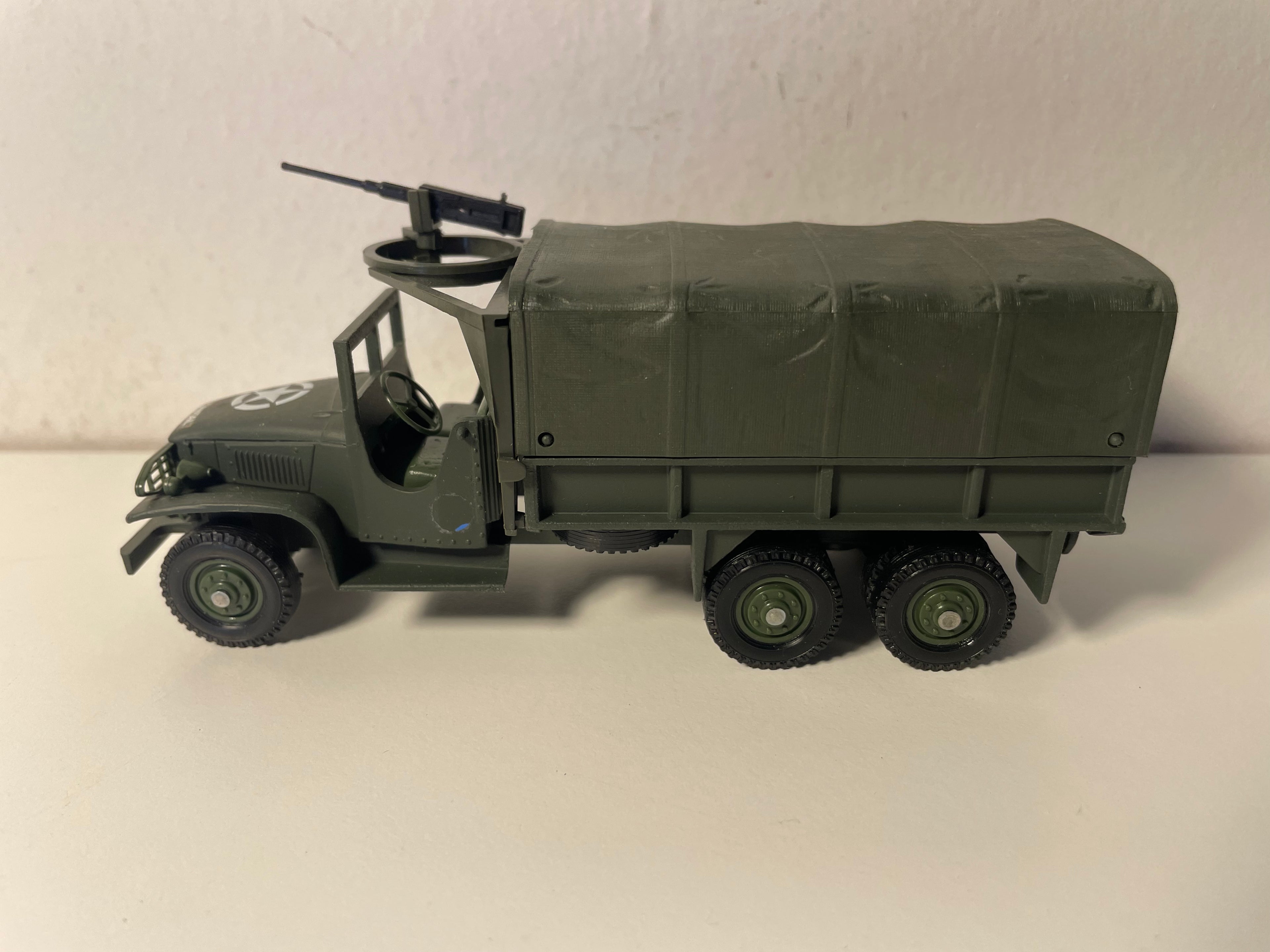 Camion militaire GMC avec mitrailleuse - Solido (fabrication ??) - boite N°CO7284