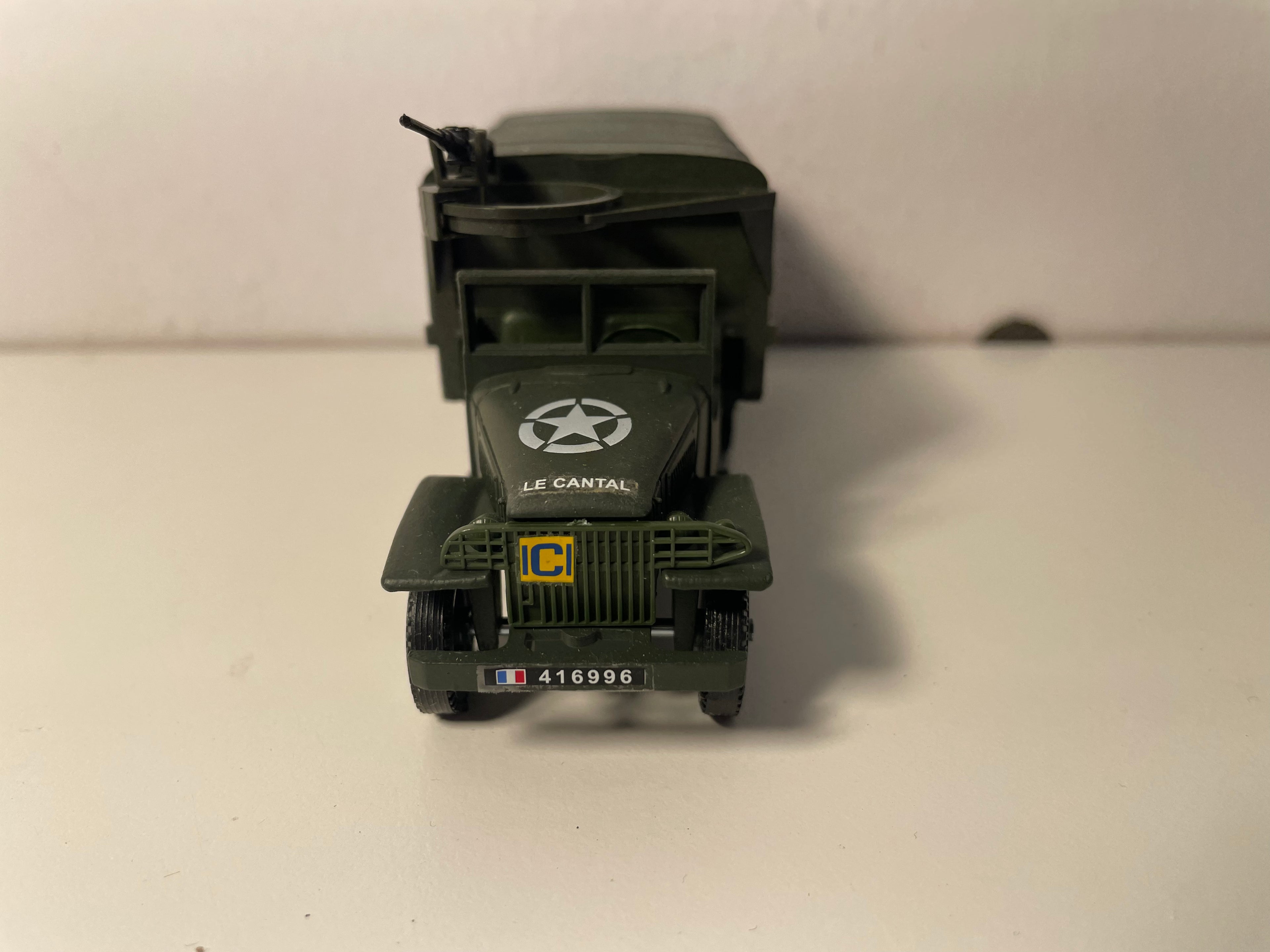 Camion militaire GMC avec mitrailleuse - Solido (fabrication ??) - boite N°CO7284