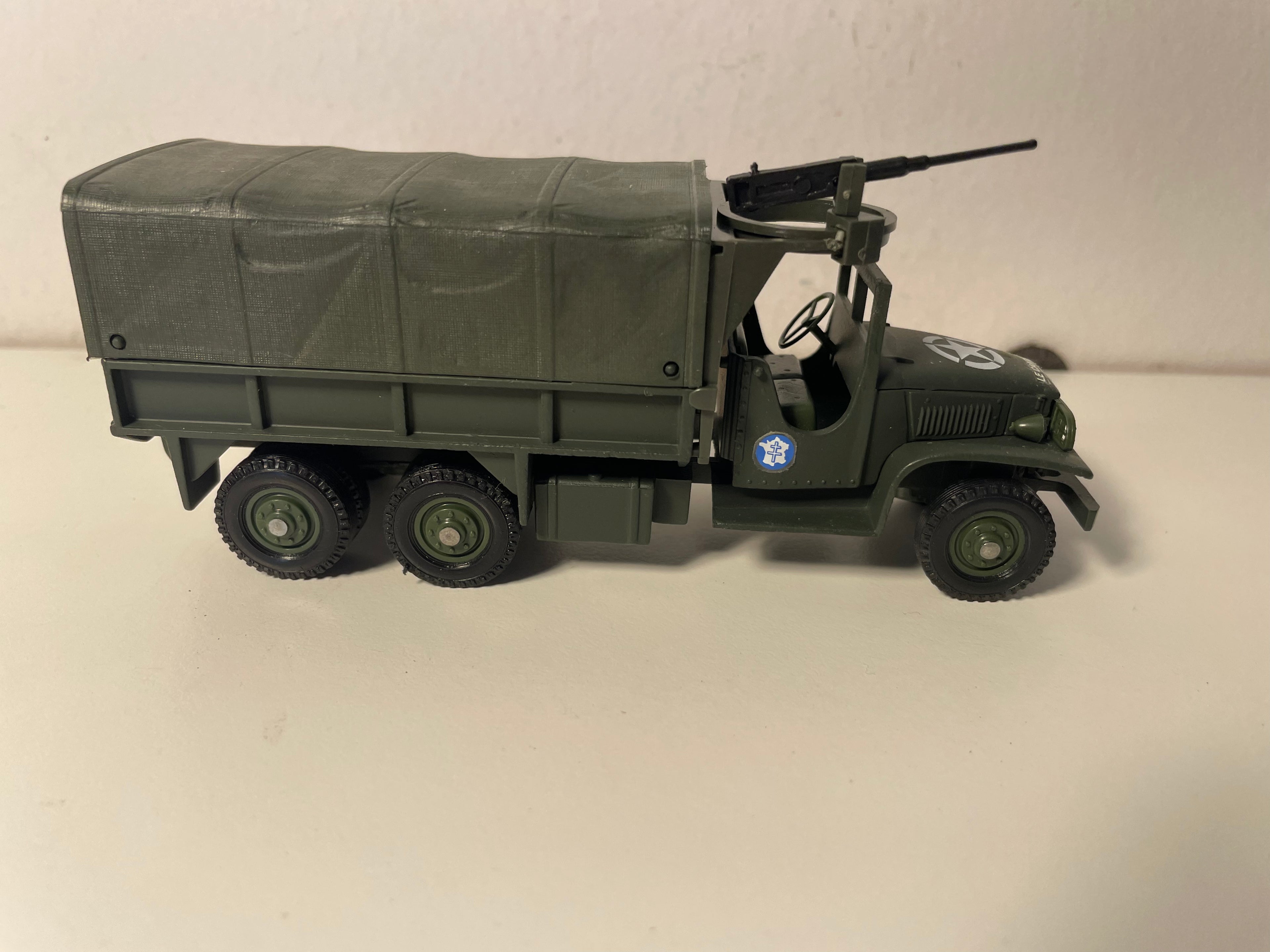 Camion militaire GMC avec mitrailleuse - Solido (fabrication ??) - boite N°CO7284