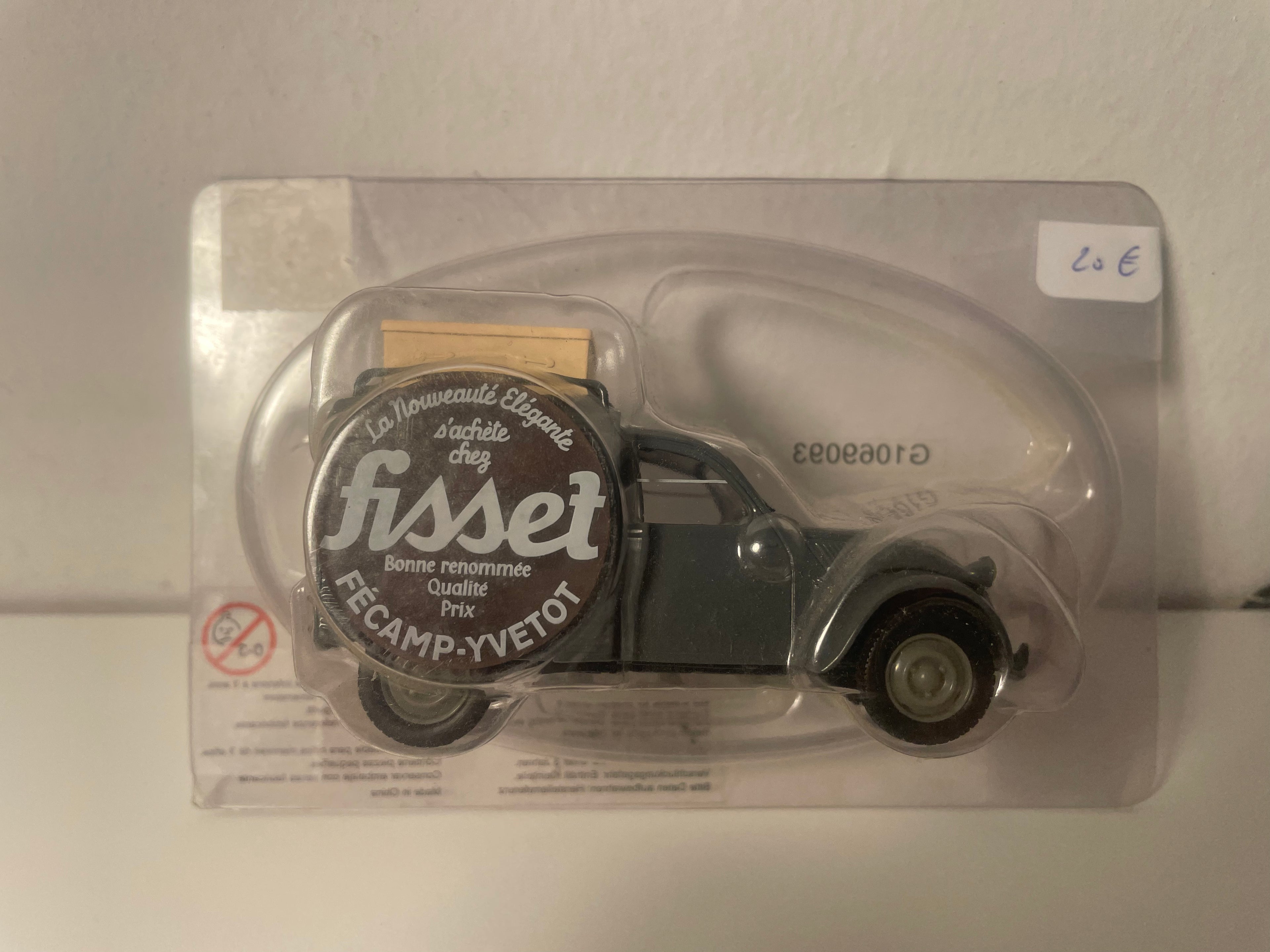 Citroën 2 CV AZU grauer Transporter mit FISSET-Werbung in Fécamp-Yvetot - Norev (im Blister)