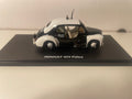 Renault 4 CV nera e bianca POLIZIA (scatola in plexiglas)