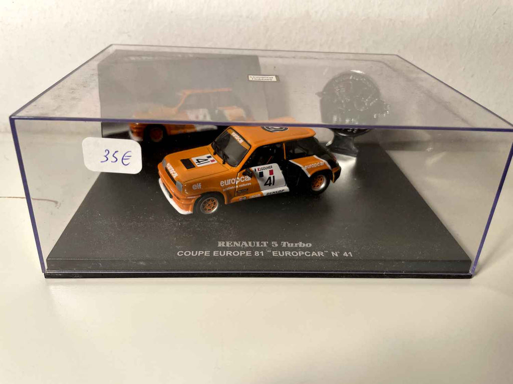 Renault 5 Turbo naranja número 41 Copa de Europa 1981 "Europcar" (caja rectangular)