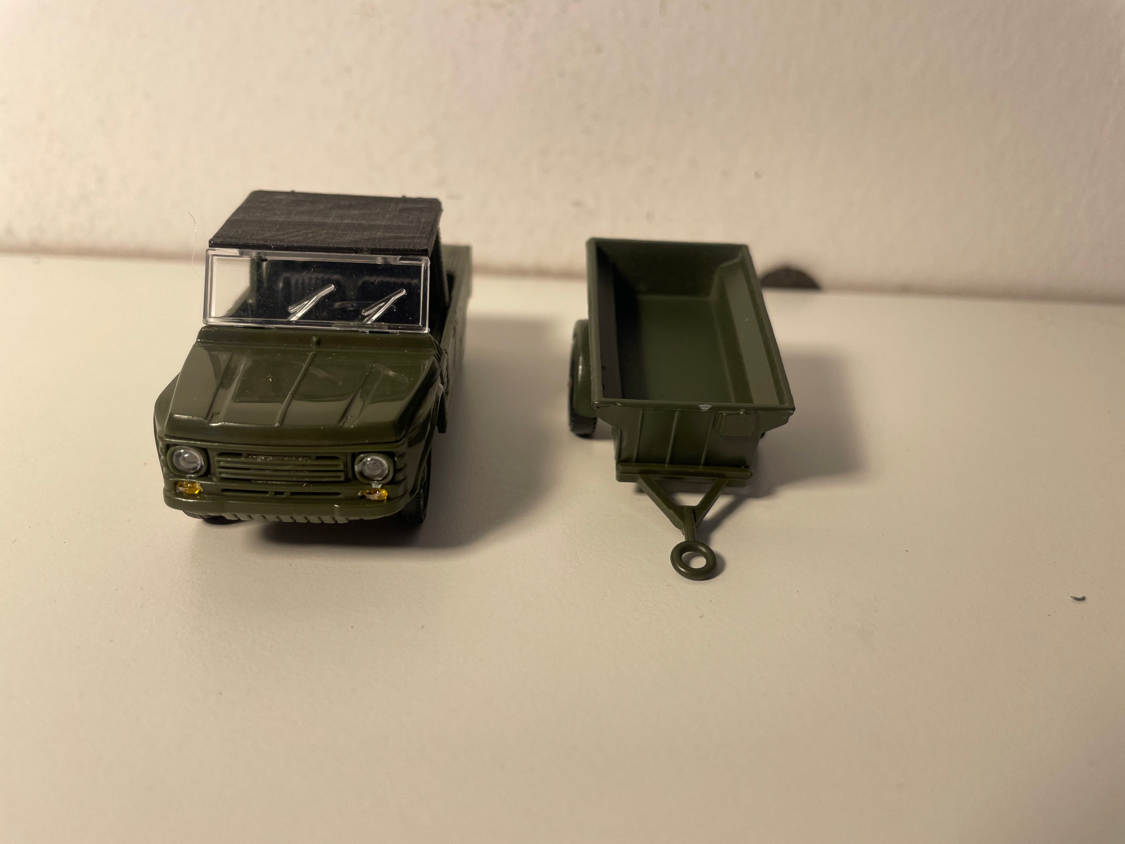 Citroën Méhari militar mat senger Remorque - Solido (franséisch Produktioun) - Këscht N°BO6786