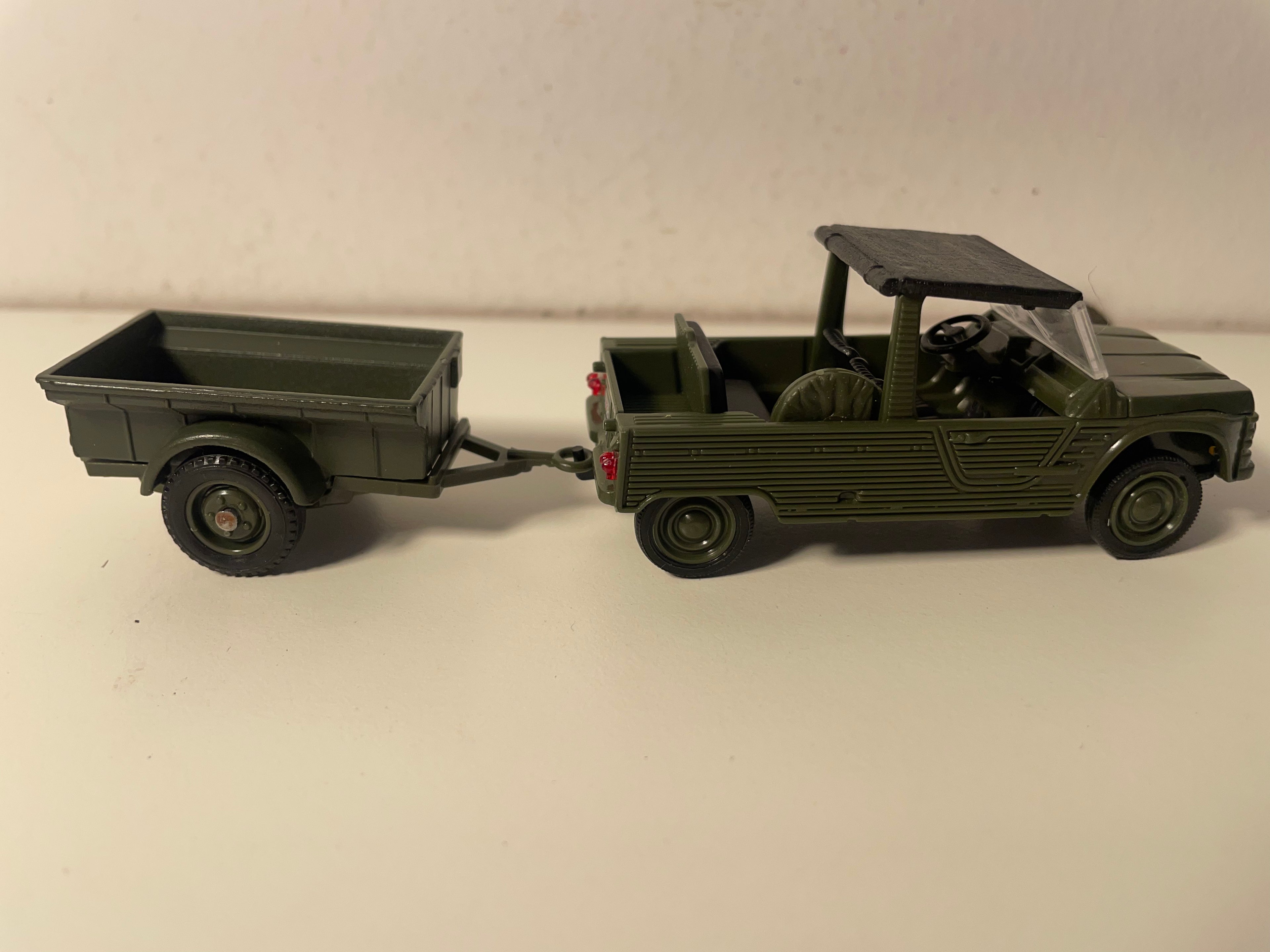 Citroën Méhari militar mat senger Remorque - Solido (franséisch Produktioun) - Këscht N°BO6786