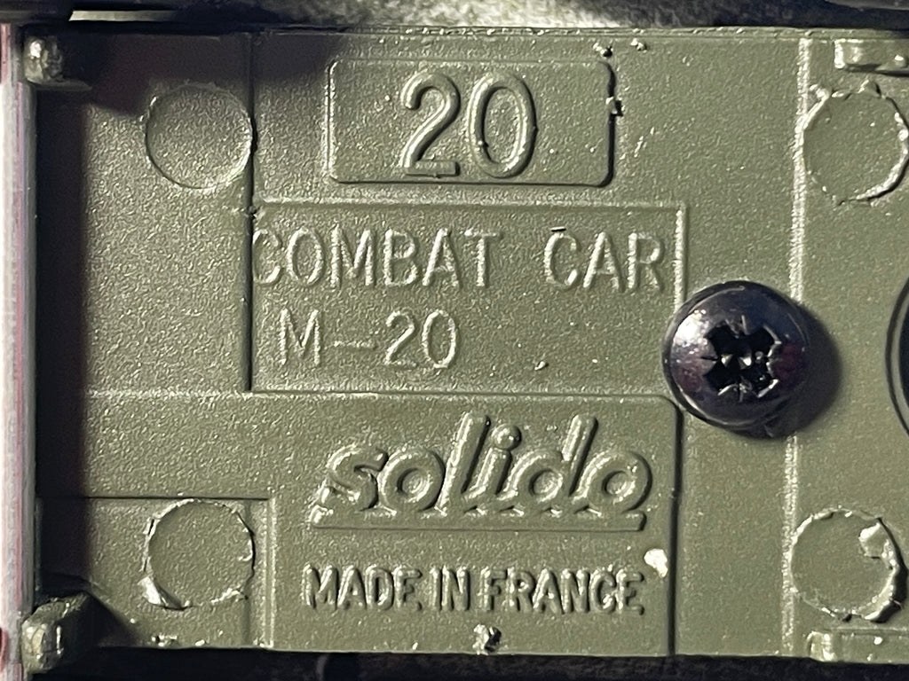 Vehículo militar Combat Car M-20 - Solido (fabricación francesa) - caja N°BC6578