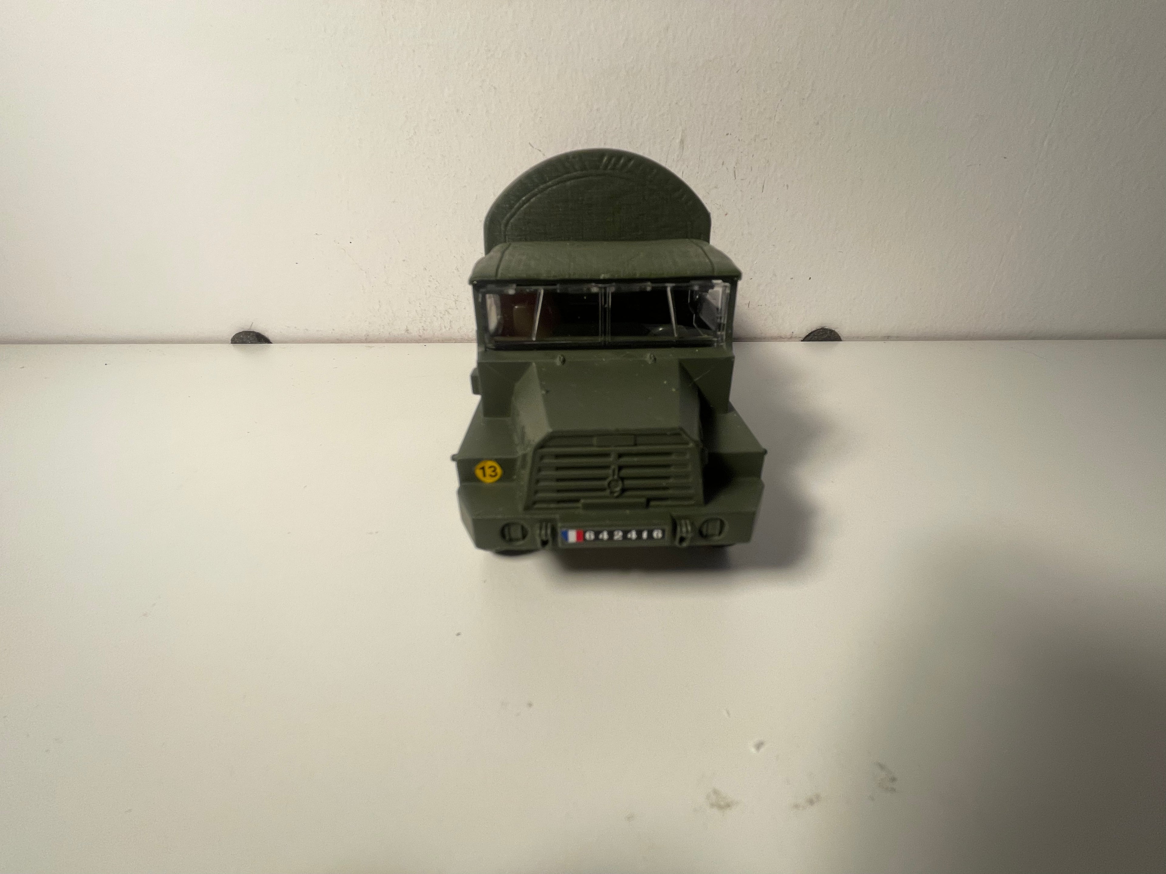 Militarny samochód ciężarowy Berliet GBC KT - Solido (produkcja ?) - pudełko N°ai7402