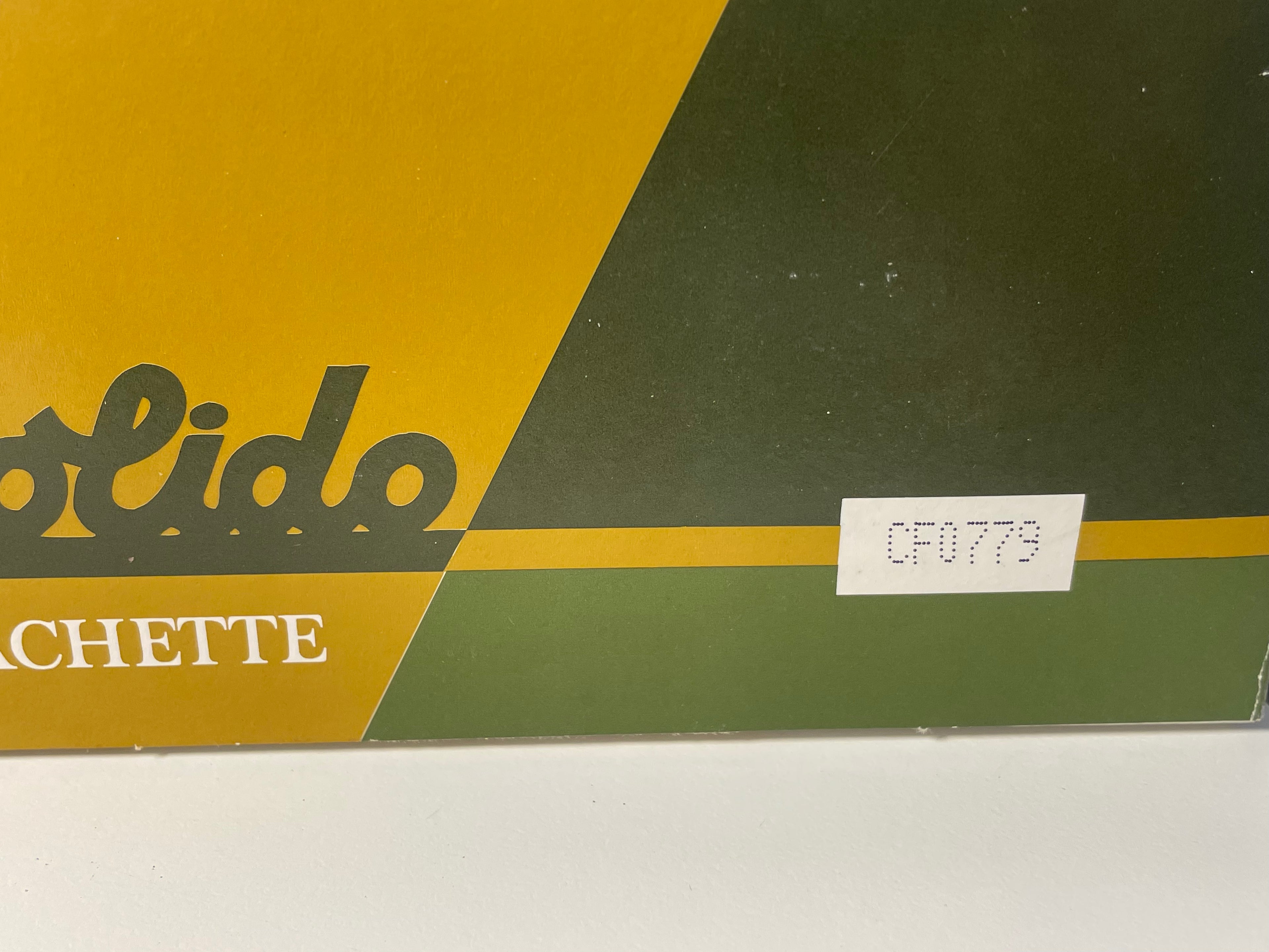 Camion de dépannage militaire Berliet GBC KT - Solido (fabrication française) - boite N°CF0779