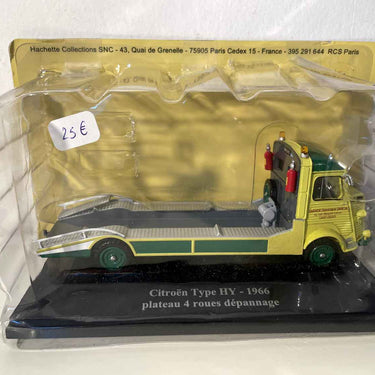 Citroën tipo HY de 1966 - Plataforma de recuperação de avarias de 4 rodas - HY amarelo, verde e cinzento