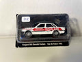 Peugeot 505 biała i czerwona Chocolat POULAIN z Tour de France 1983