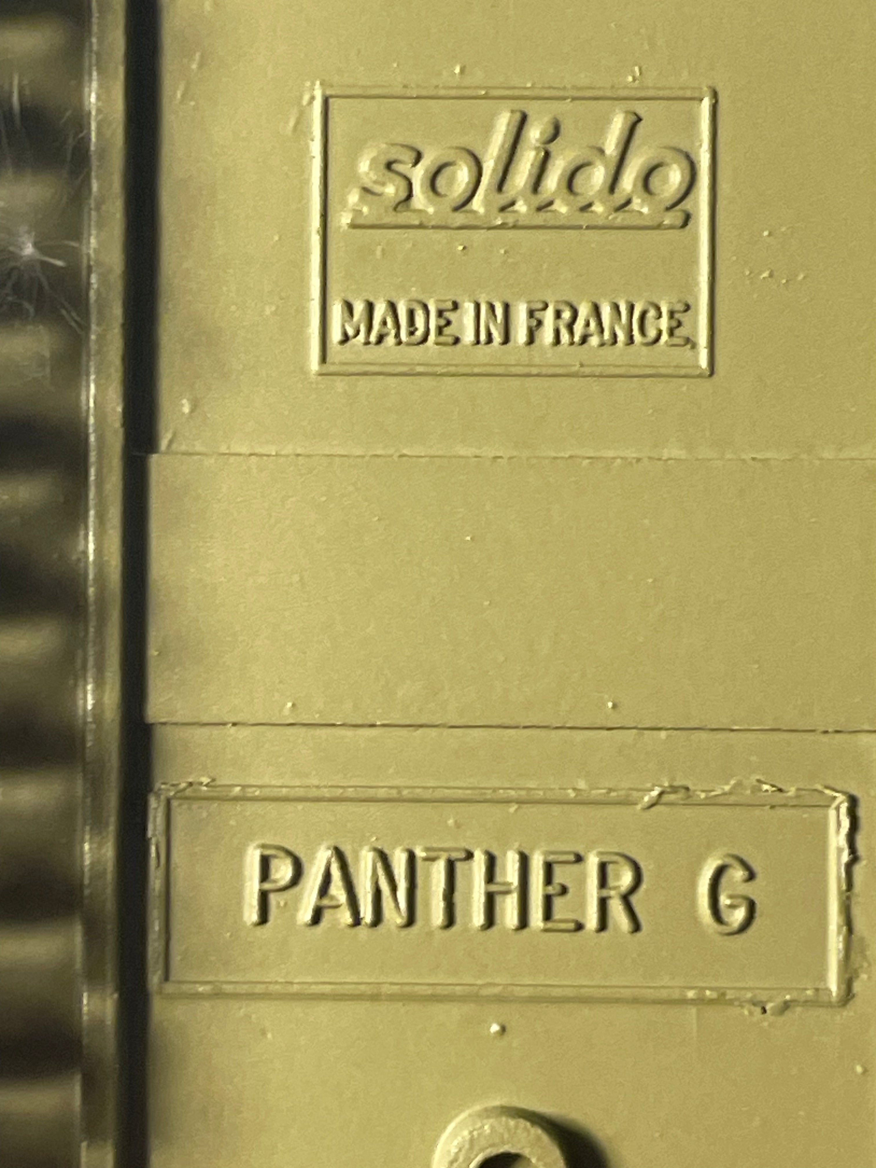Char militaire Panther G -Solido (fabrication française) - boite N°CA8440