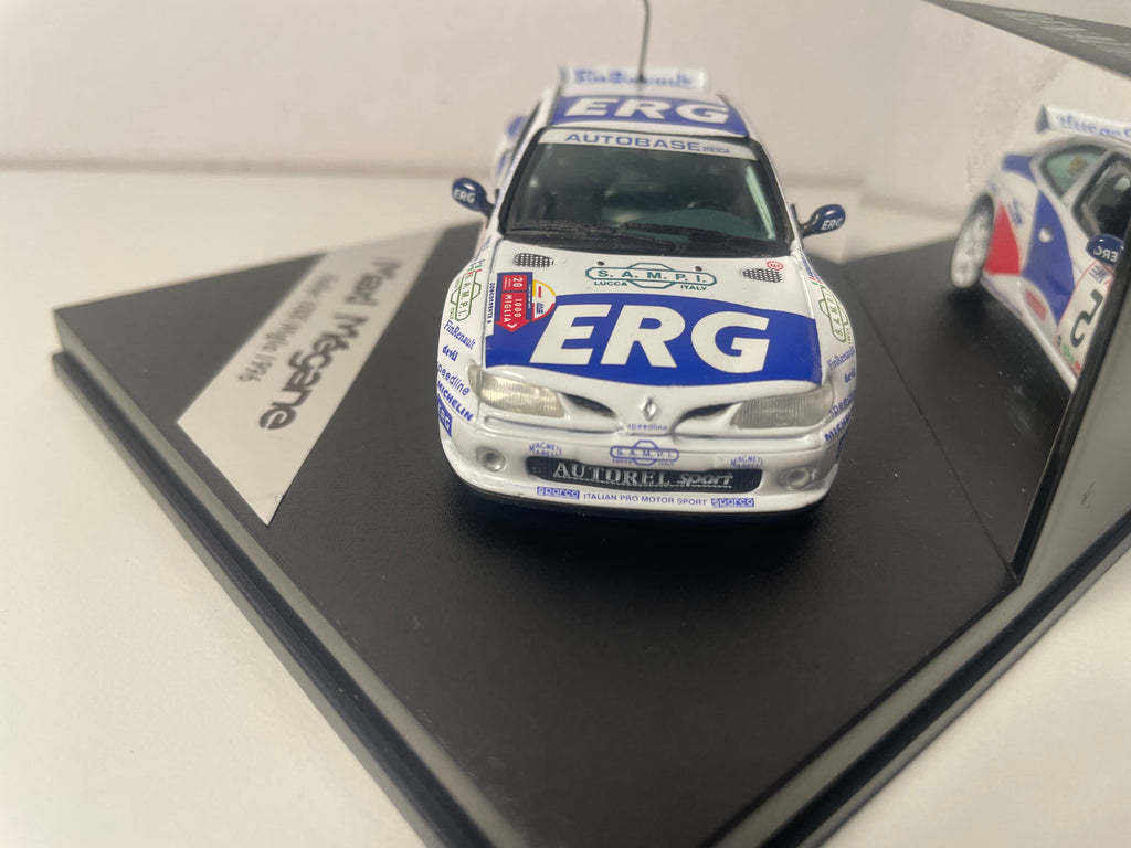 Renault Maxi Mégane Branco e Azul Número 5 - Rally 1000 Miglia de 1996 - Vitesse (Caixa Quadrada)