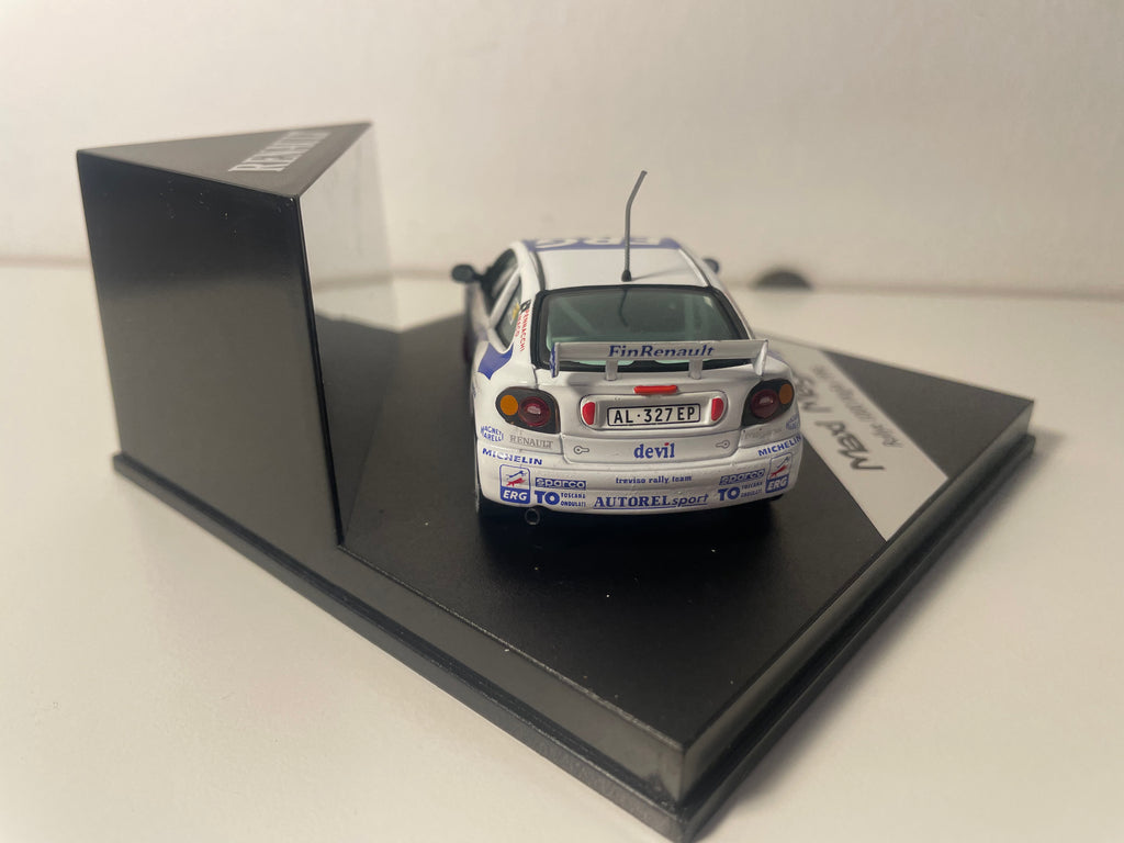 Renault Maxi Mégane Branco e Azul Número 5 - Rally 1000 Miglia de 1996 - Vitesse (Caixa Quadrada)