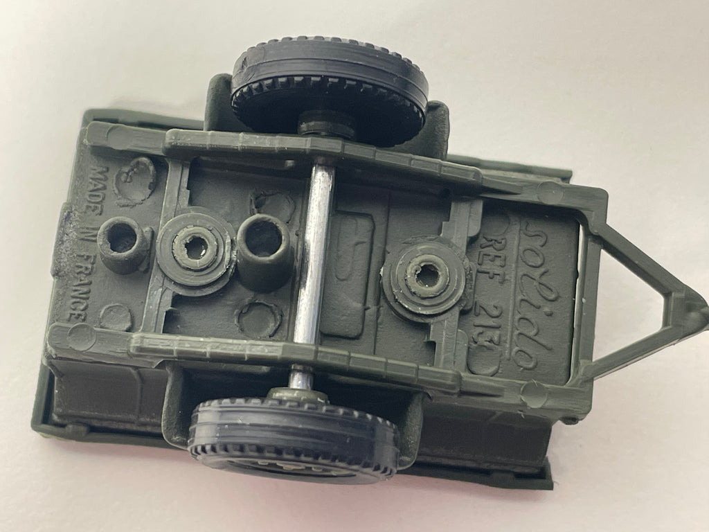 Jeep Willys militaire et sa remorque - Solido (fabrication ?) - boite N°CK4691