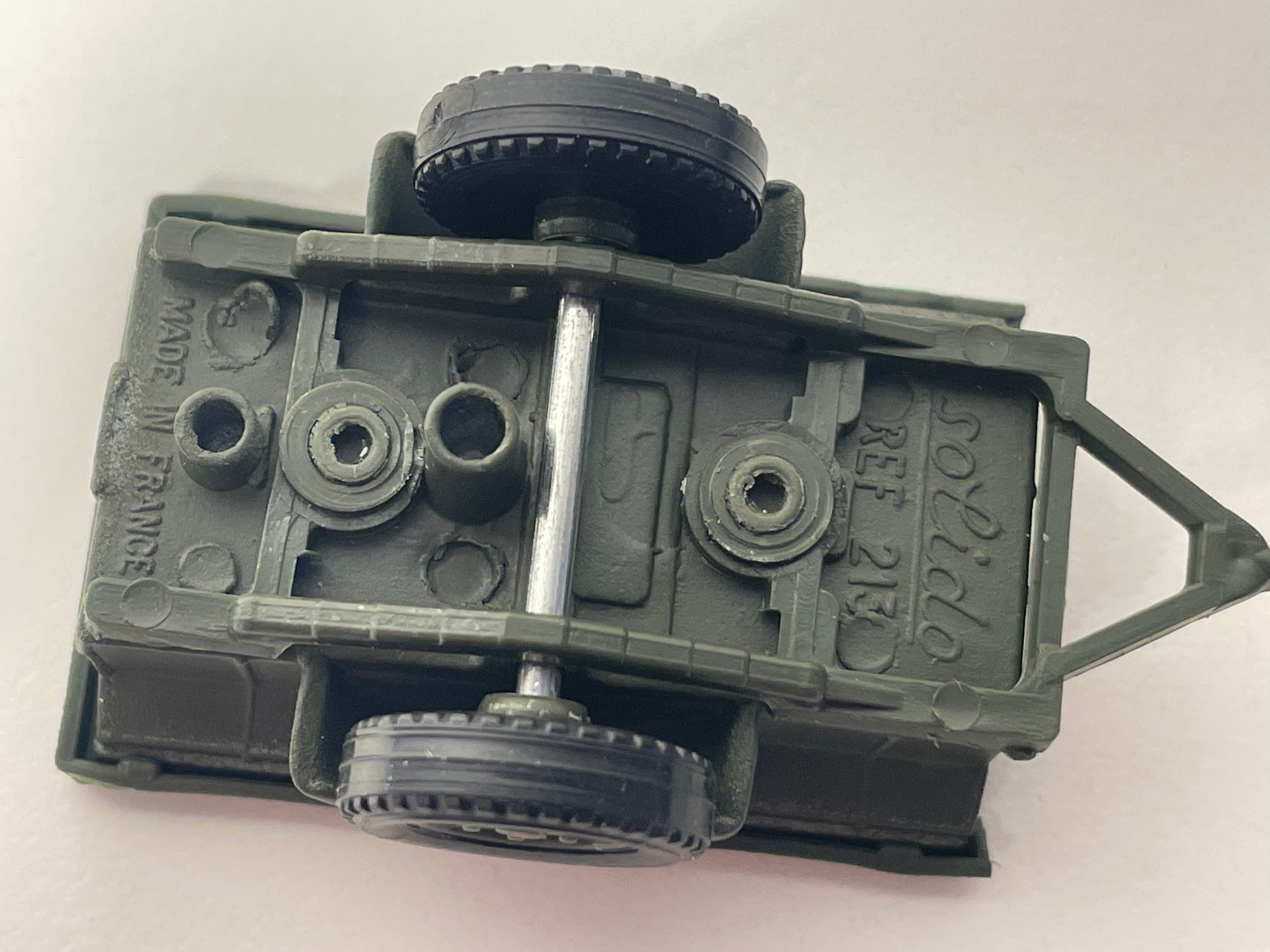 Jeep Willys militaire et sa remorque - Solido (fabrication ?) - boite N°CK4691