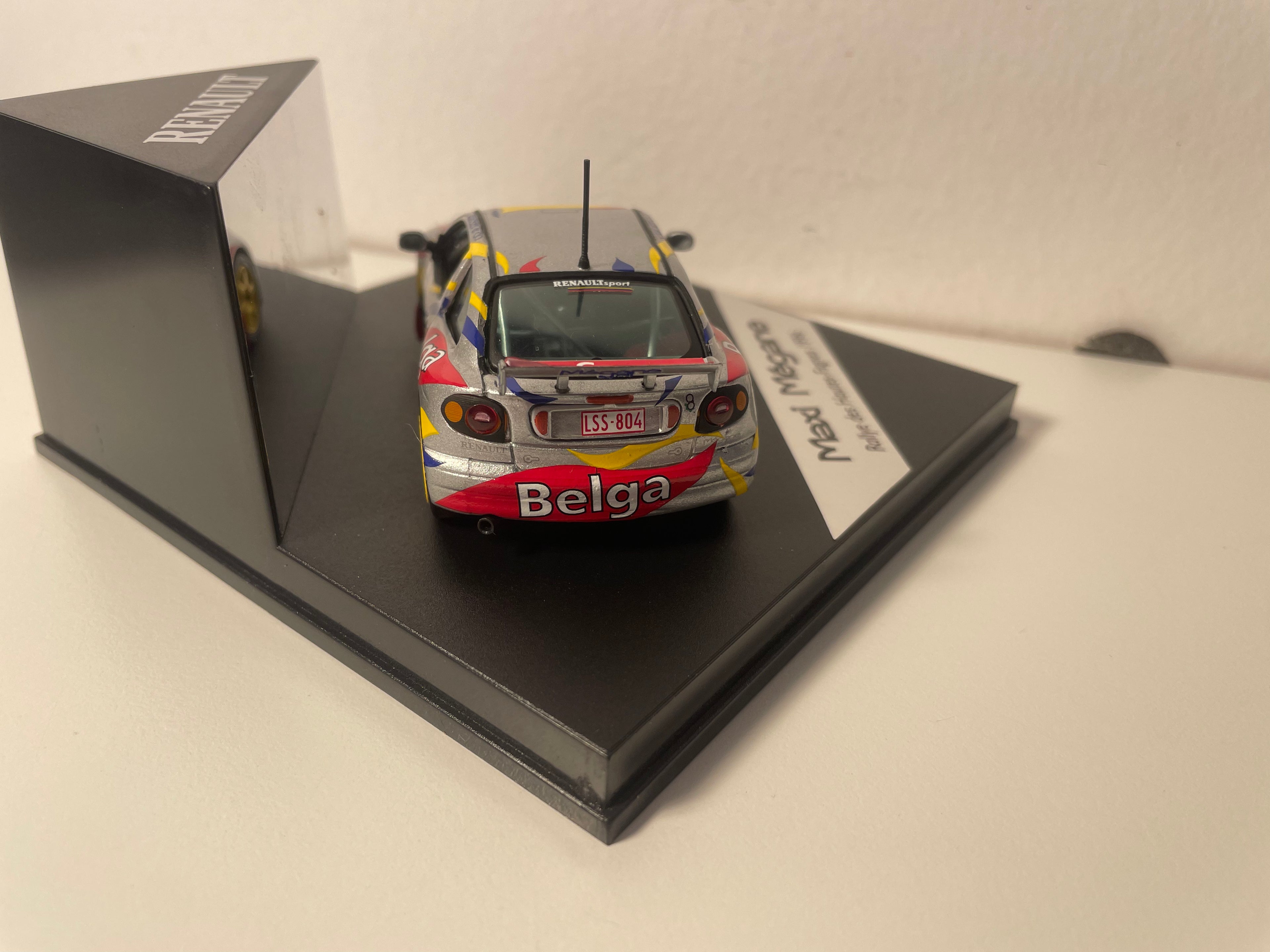 Renault Maxi Mégane cinza, amarelo e vermelho número 2 - rally das Hautes-Fagnes - VITESSE (caixa)