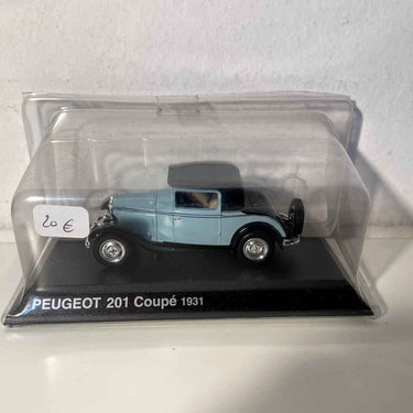 1931 blo-schwaarz Peugeot 201 Coupé