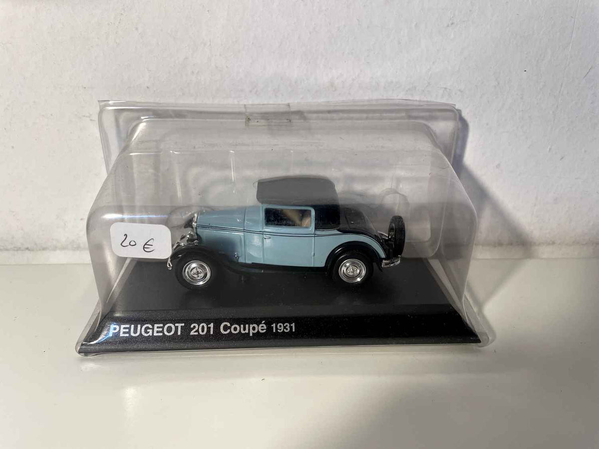 1931 blo-schwaarz Peugeot 201 Coupé