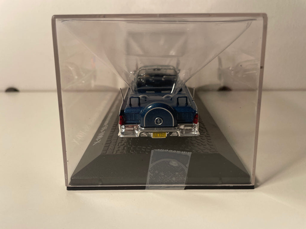 Lincoln Continental Limousine SS-100-X bleue foncée (collection Presidential CARS - chefs d'état) - Assassinat de John Fitzgerald Kennedy en 1963