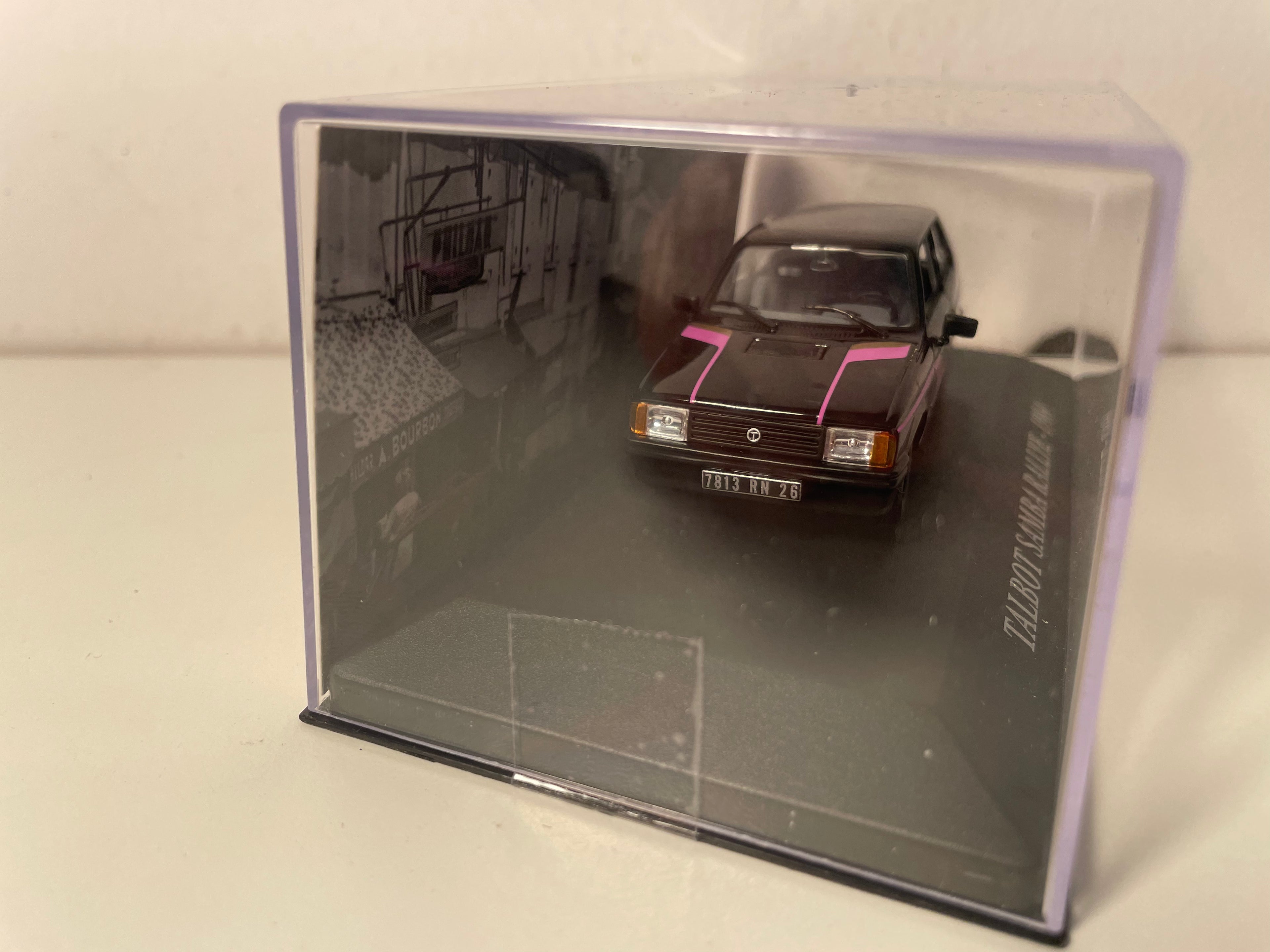 Talbot Samba Rally negro y rosa de 1984