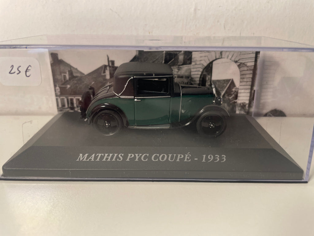Mathis PYC coupé verte de 1933