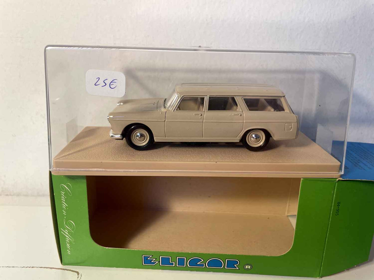 Carrinha Peugeot 404, castanho claro, de 1964 (Eligor)