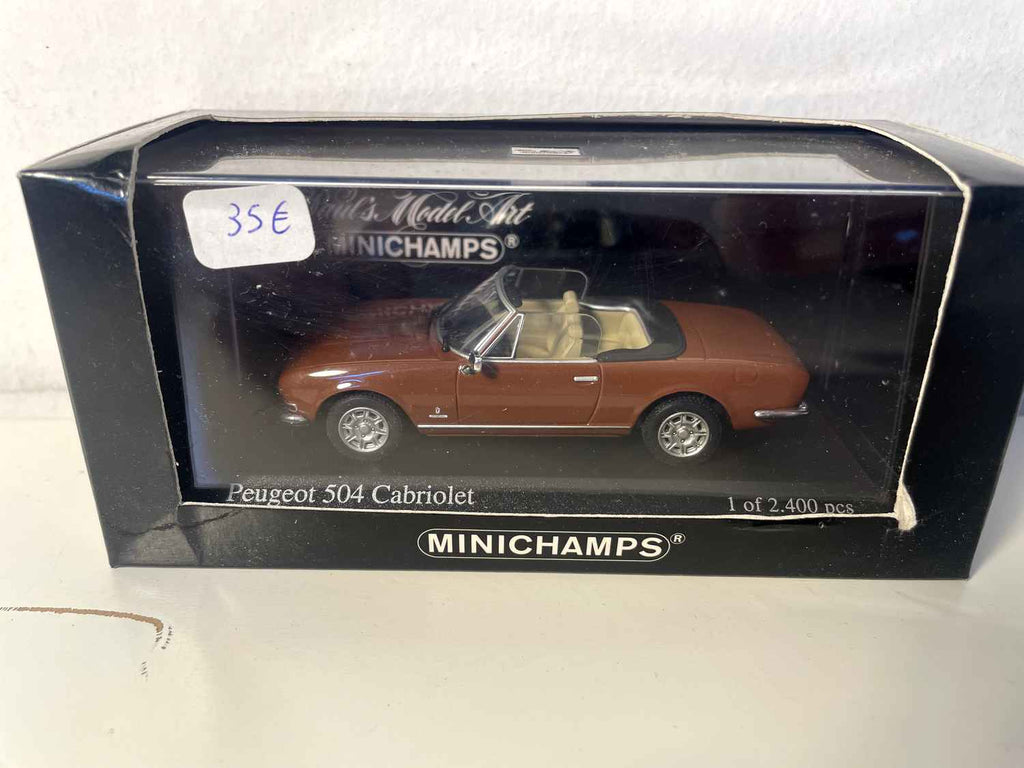 Peugeot 504 cabriolet brun doré (Minichamps)