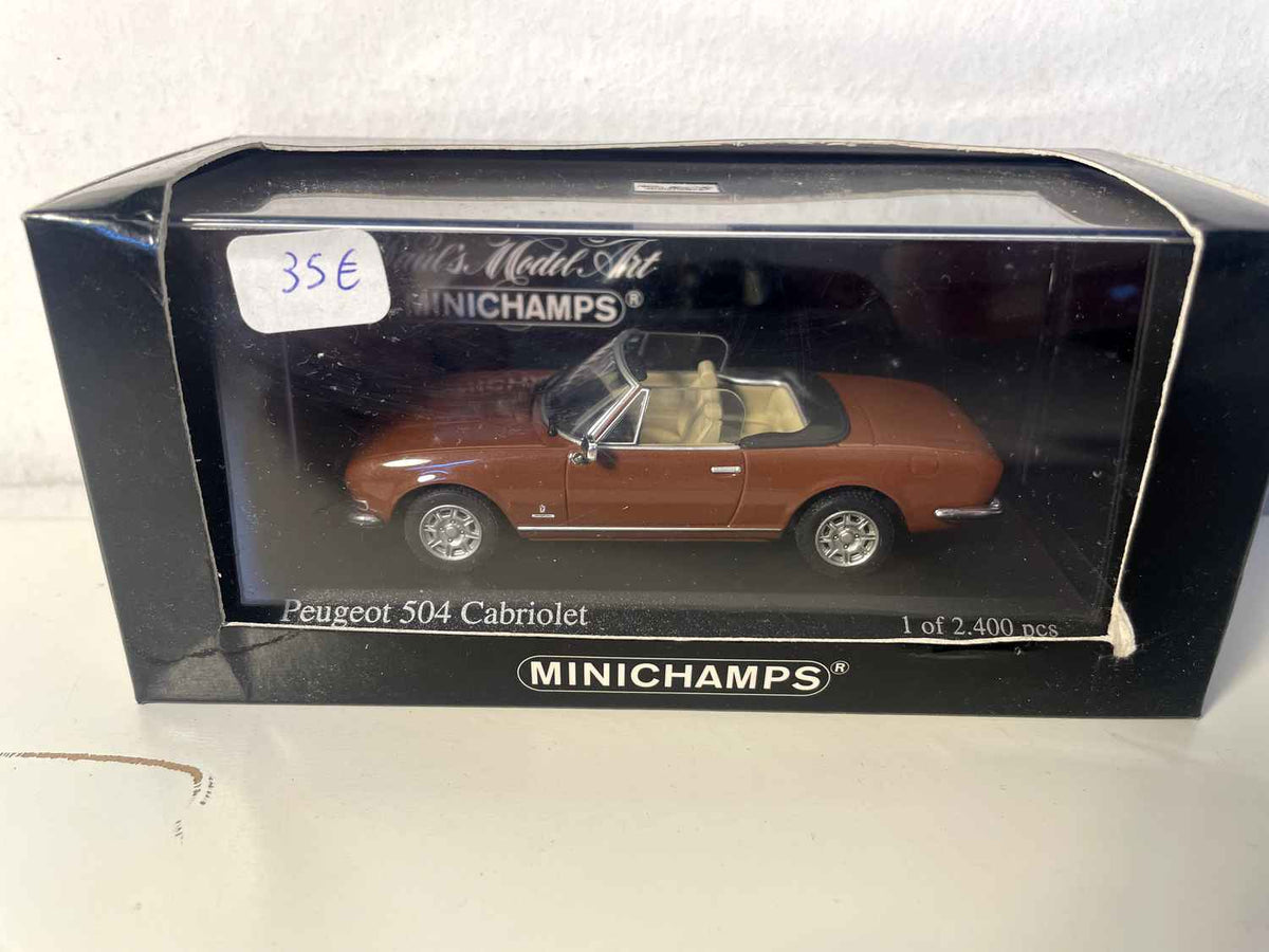 Peugeot 504 cabriolet brun doré (Minichamps)