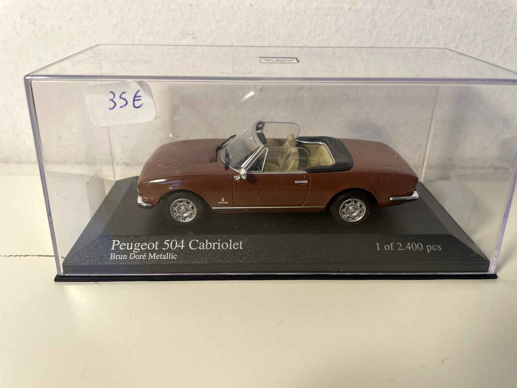 Peugeot 504 cabriolet brun doré (Minichamps)