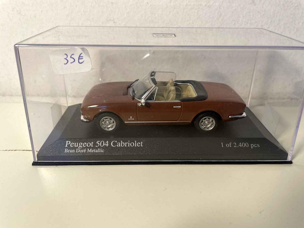 Peugeot 504 cabriolet brun doré (Minichamps)