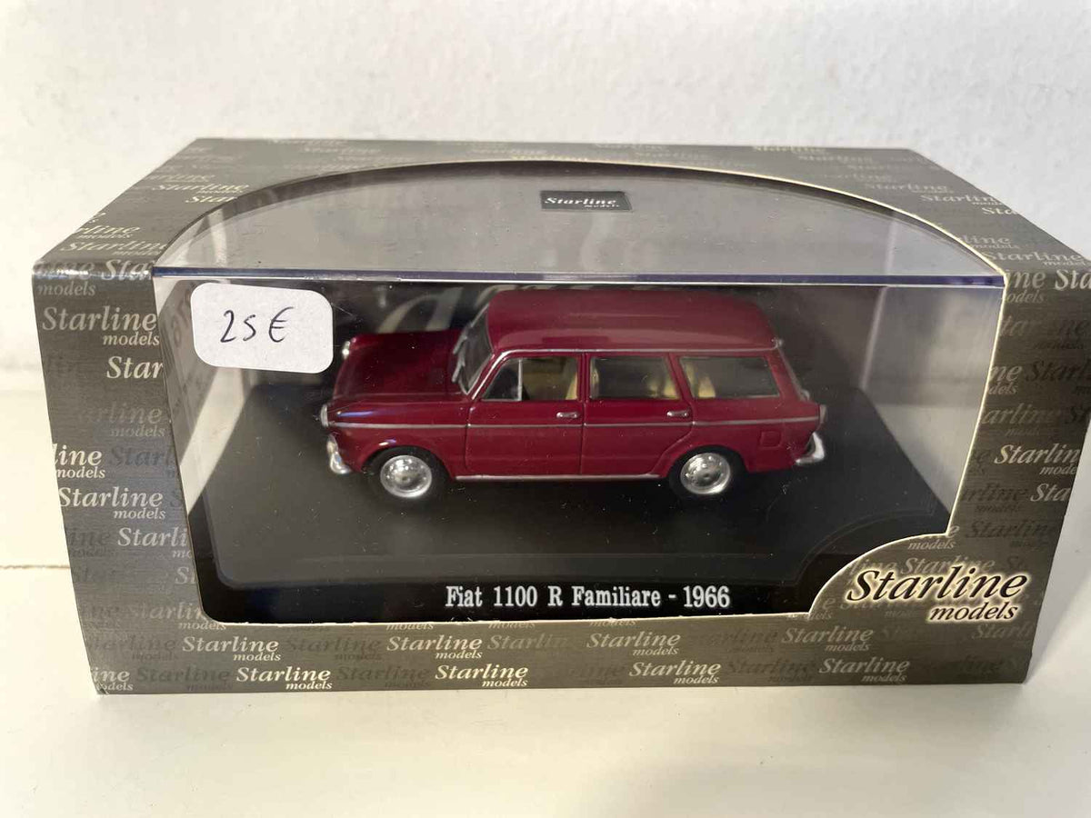 Fiat 1100 R Familiare bordeaux de 1966 - collection Starline models