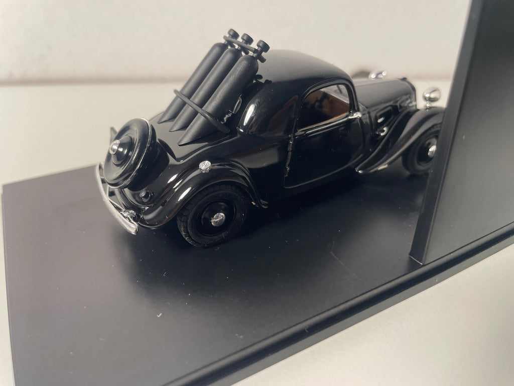 Citroën Traction faux-cabriolet 7C nera - gas di città del 1937 (scatola in plexiglass)