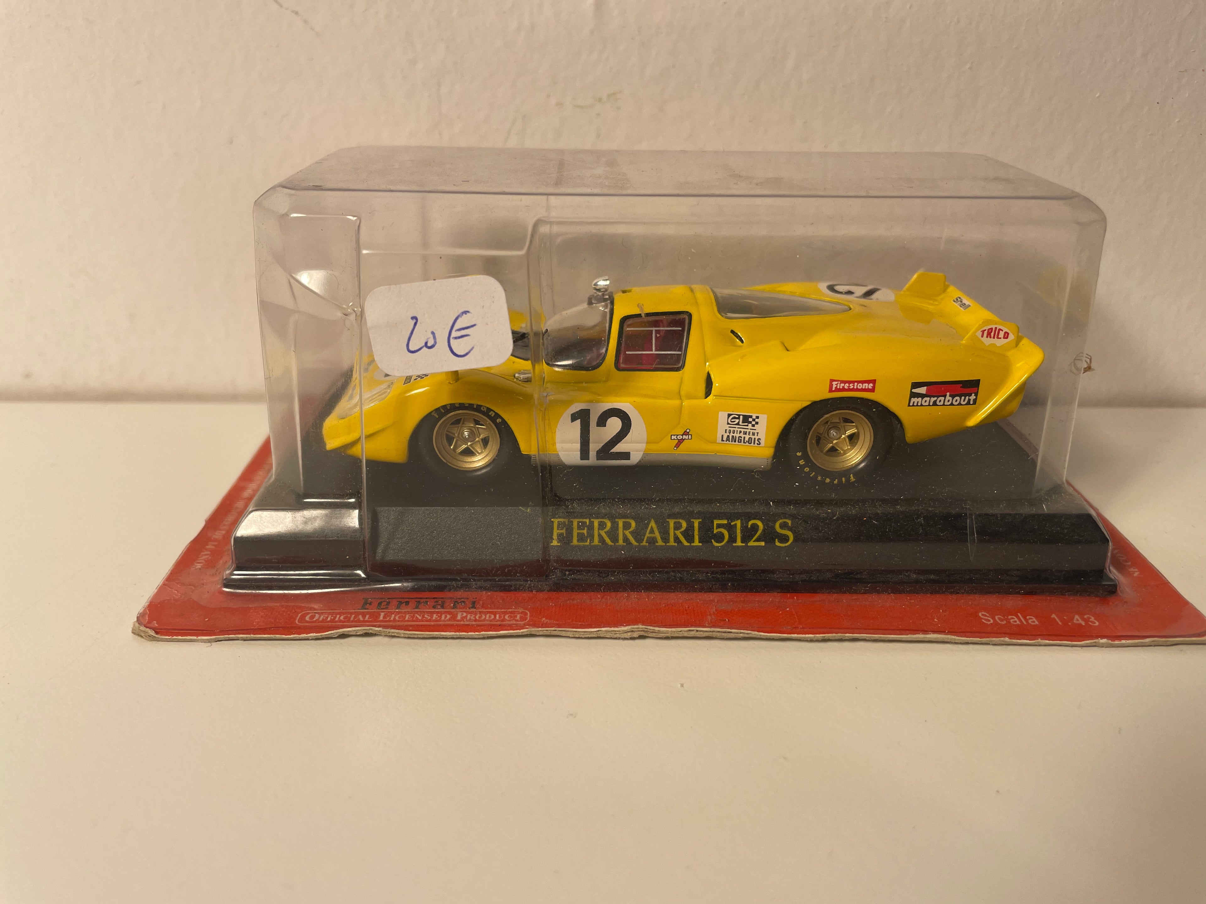 Ferrari 512S Geel Nummer 12 (Blister)