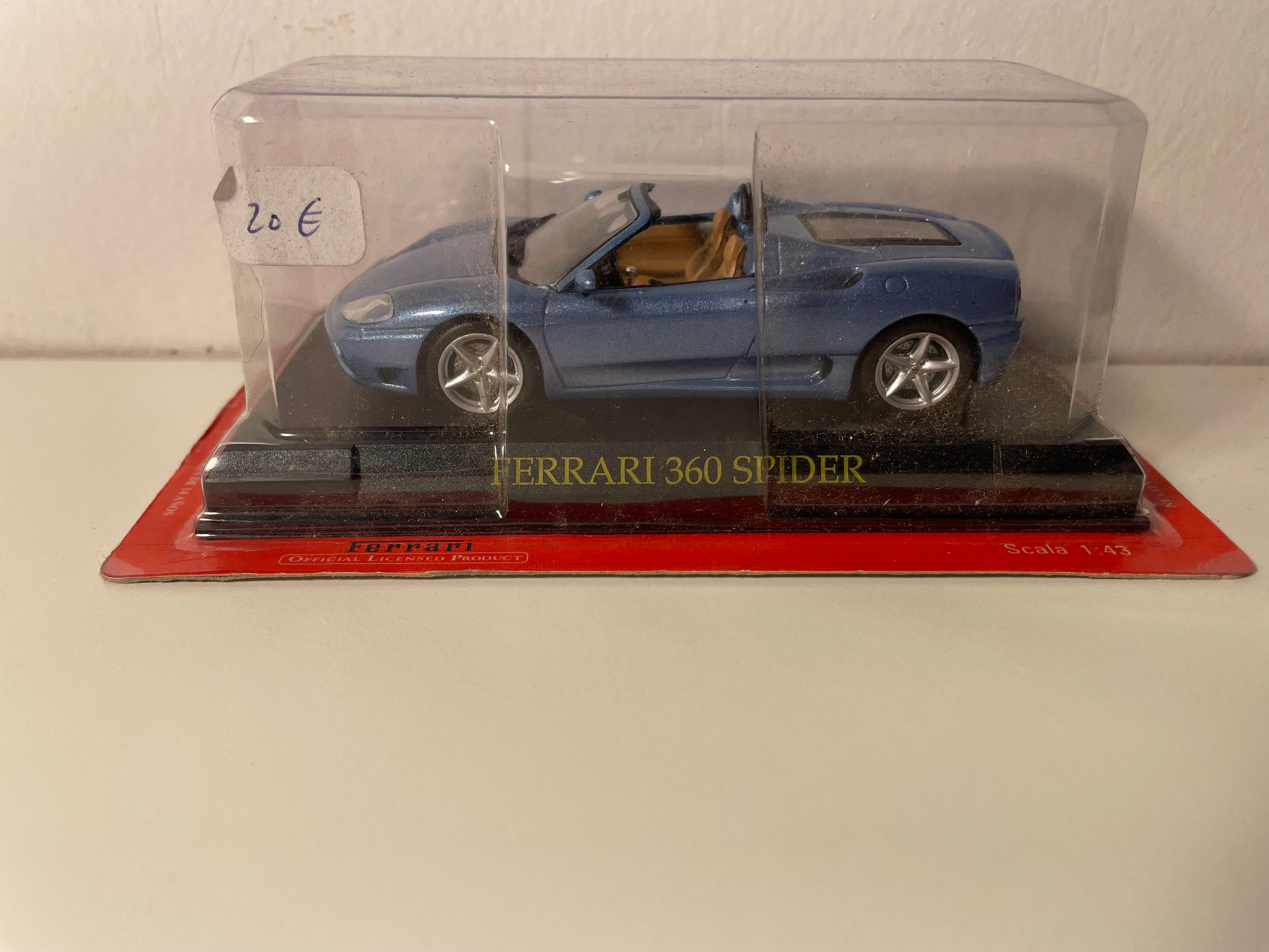 Ferrari 360 Spider Blauw (Blister)