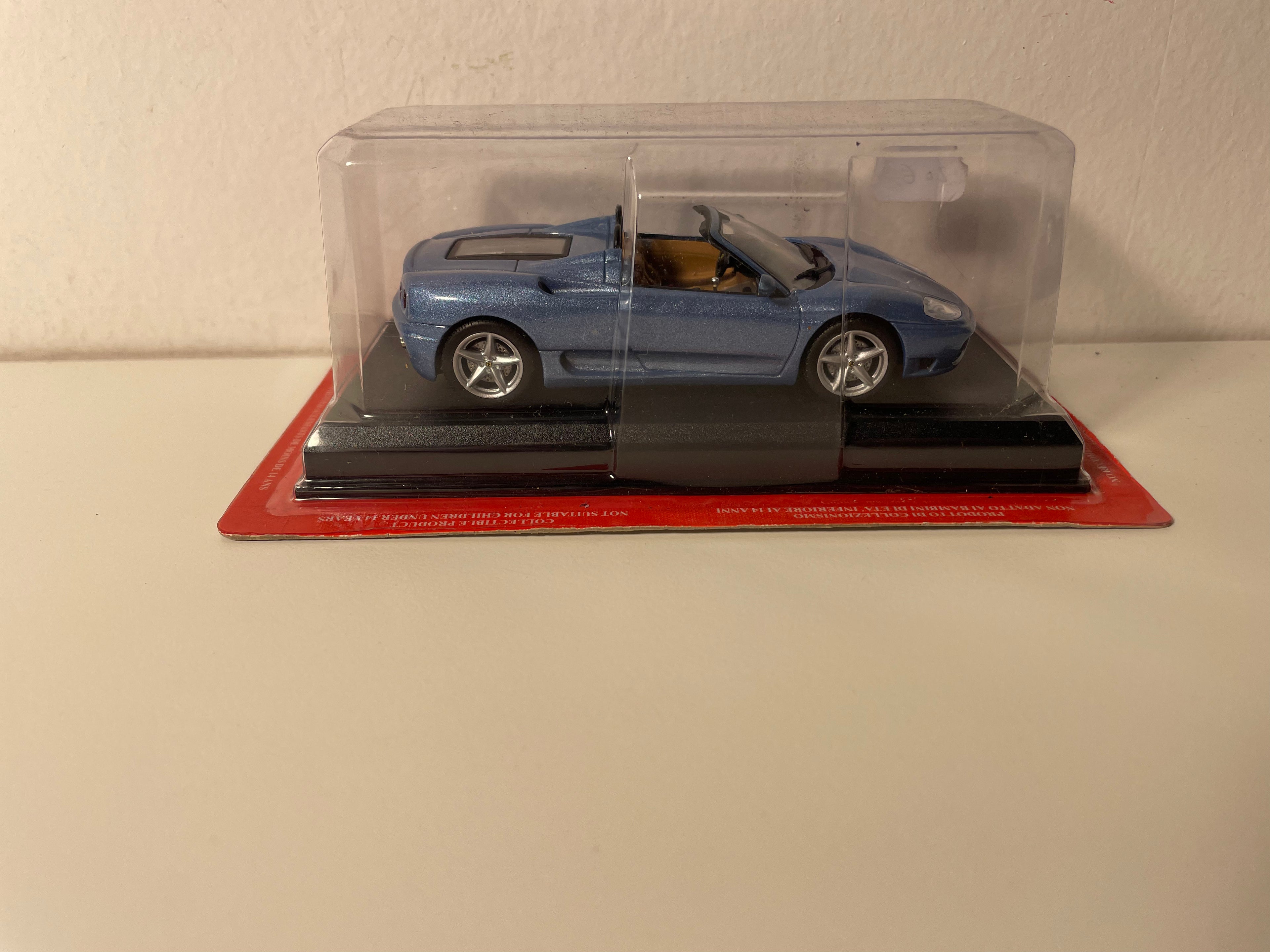 Ferrari 360 Spider Blauw (Blister)