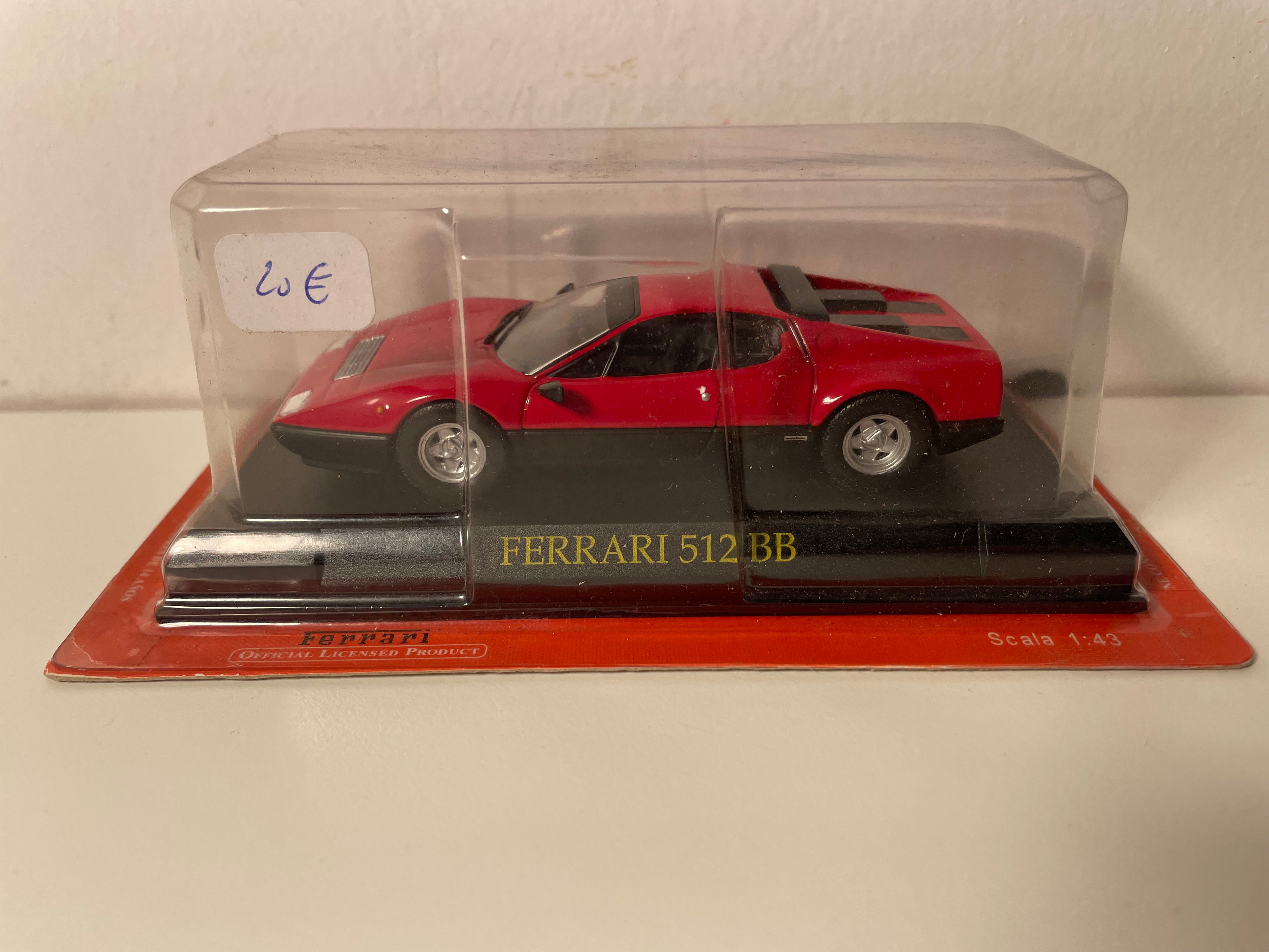 Ferrari 512 BB rood (blister)