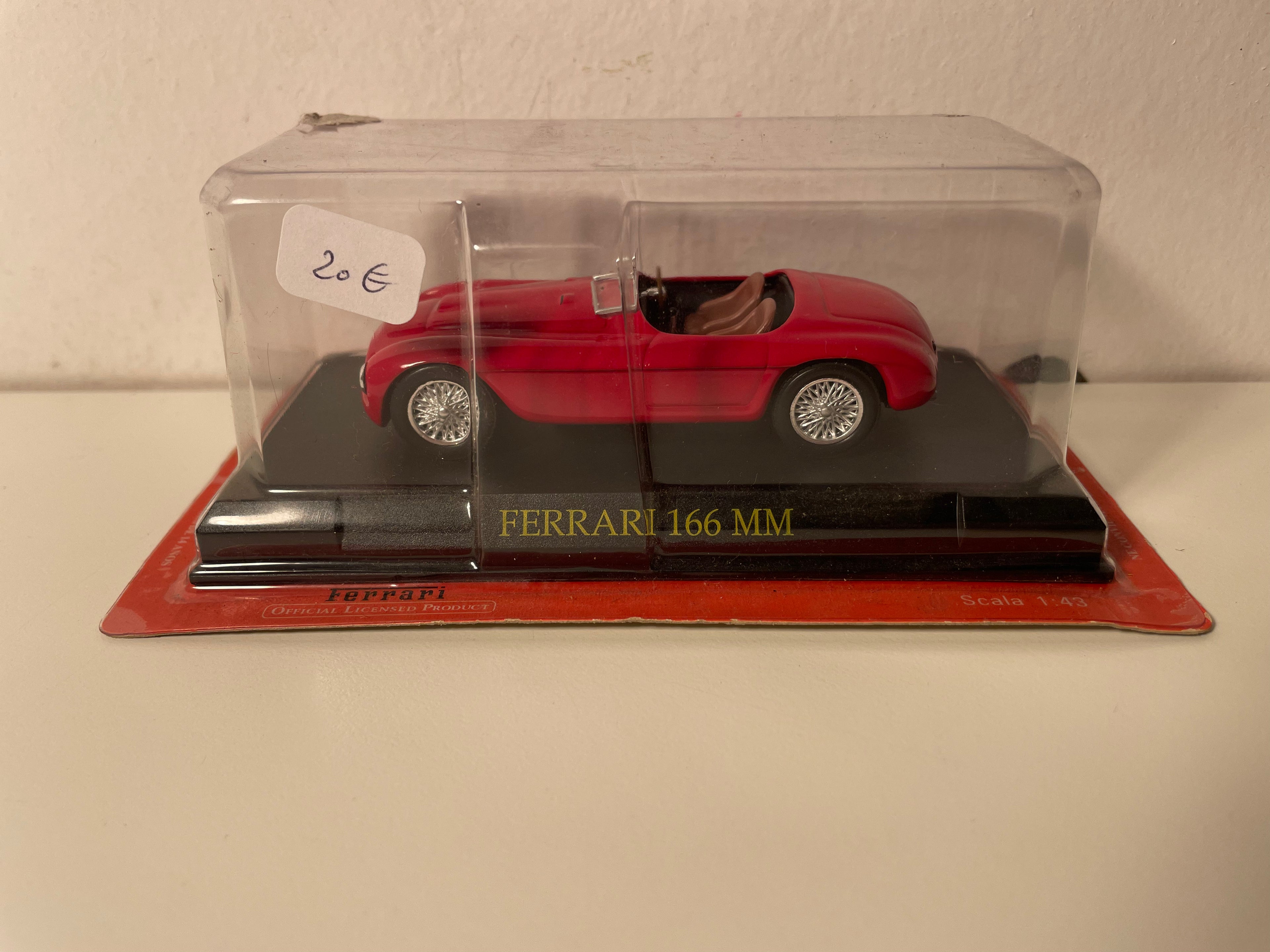 Ferrari 166 MM rood (blister)