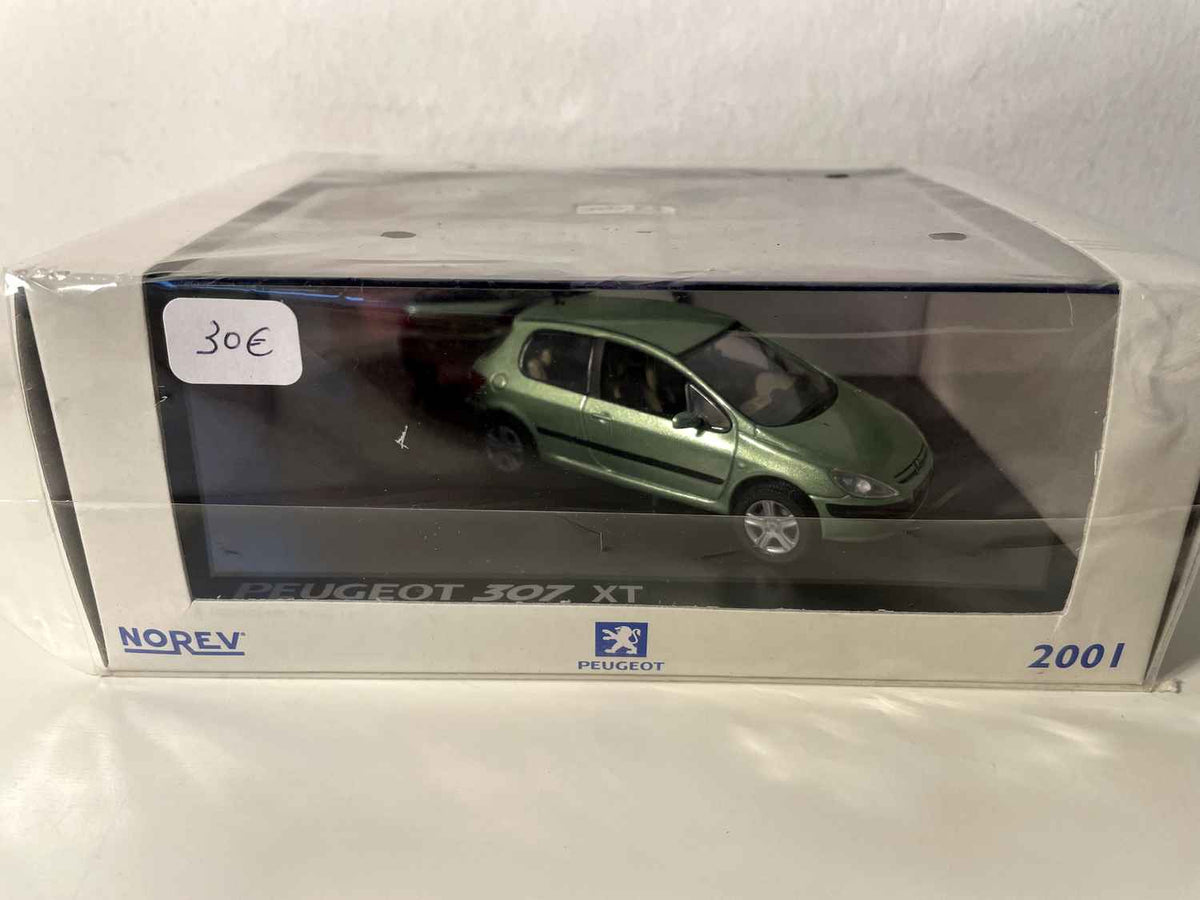Peugeot 307 XT gréng (rechteckeg Boxset) Norev