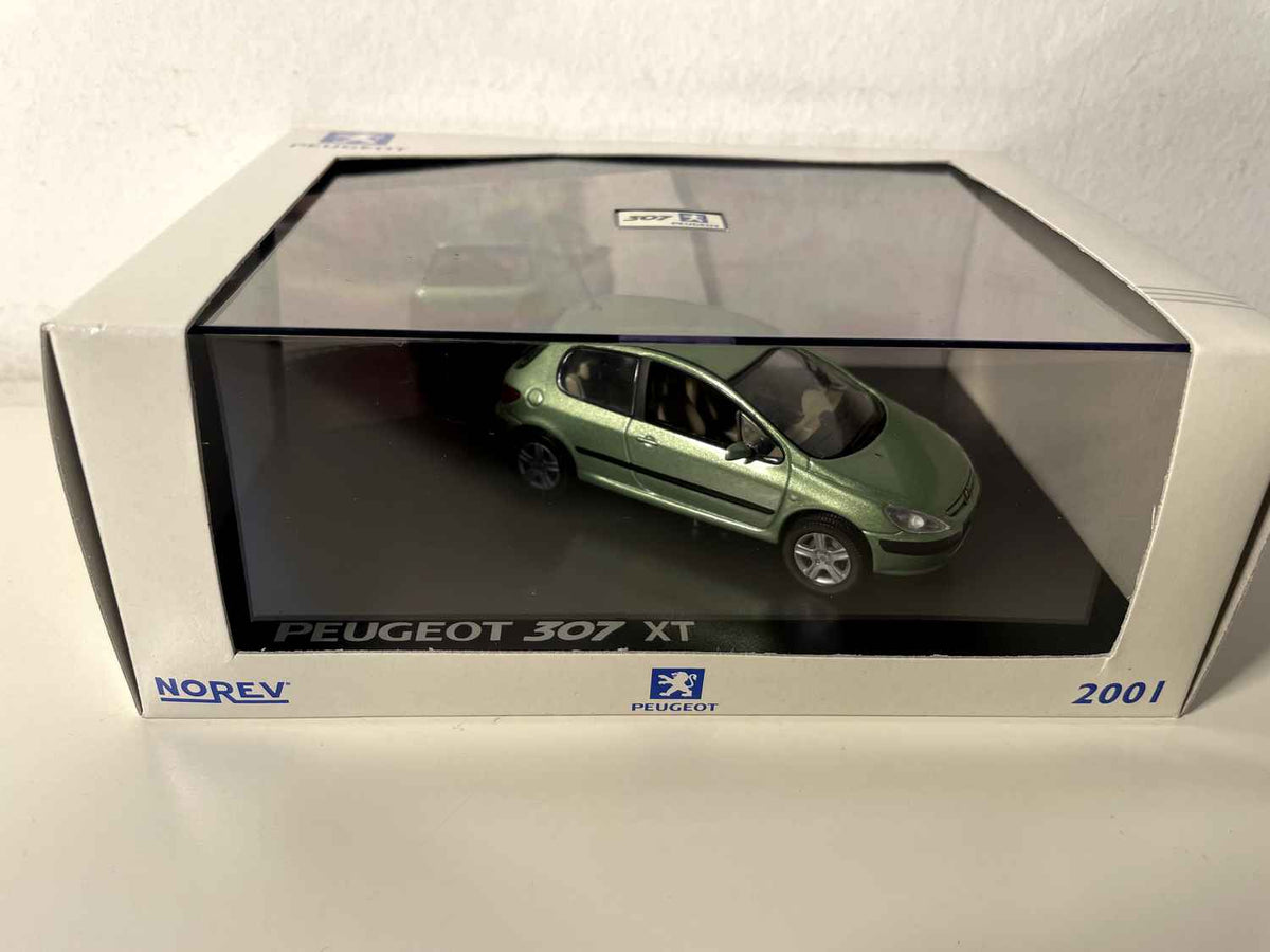 Peugeot 307 XT gréng (rechteckeg Boxset) Norev