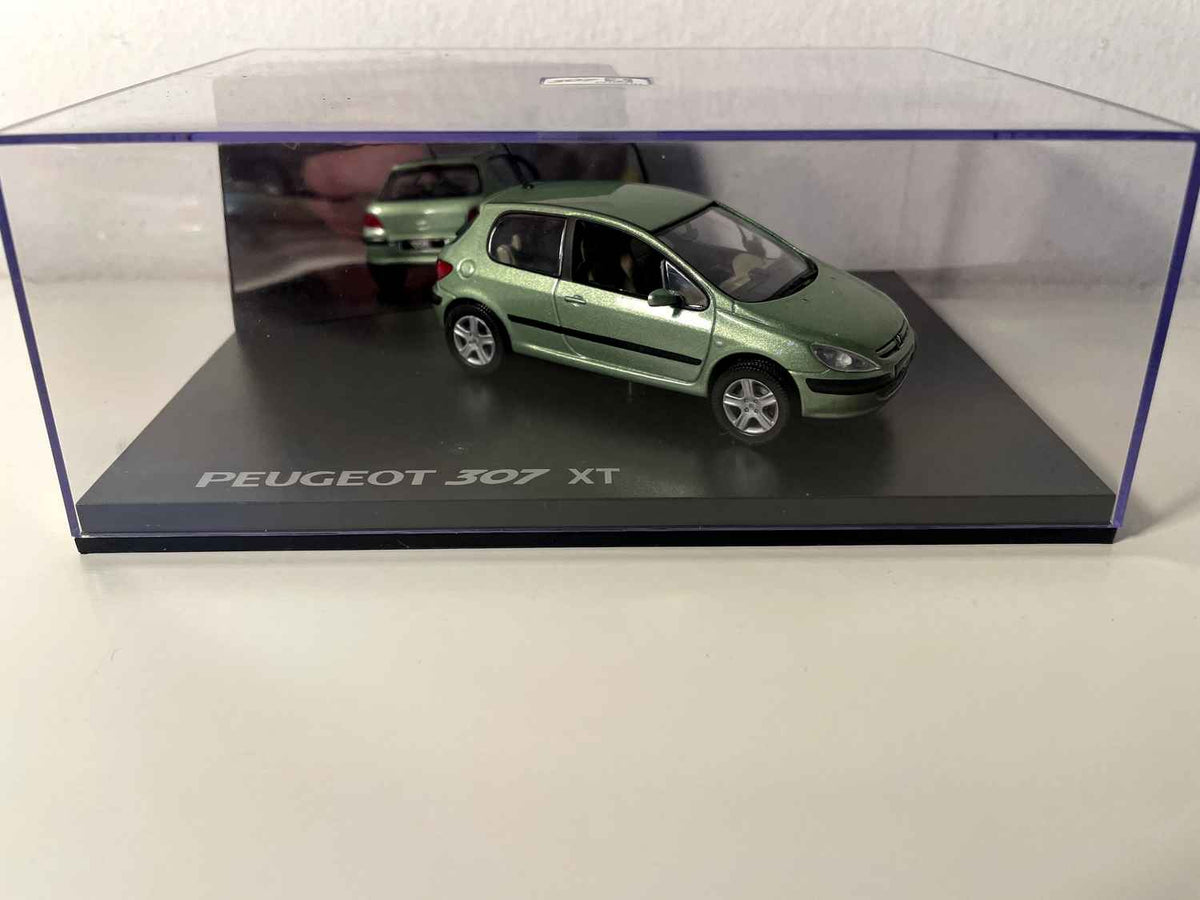 Peugeot 307 XT gréng (rechteckeg Boxset) Norev