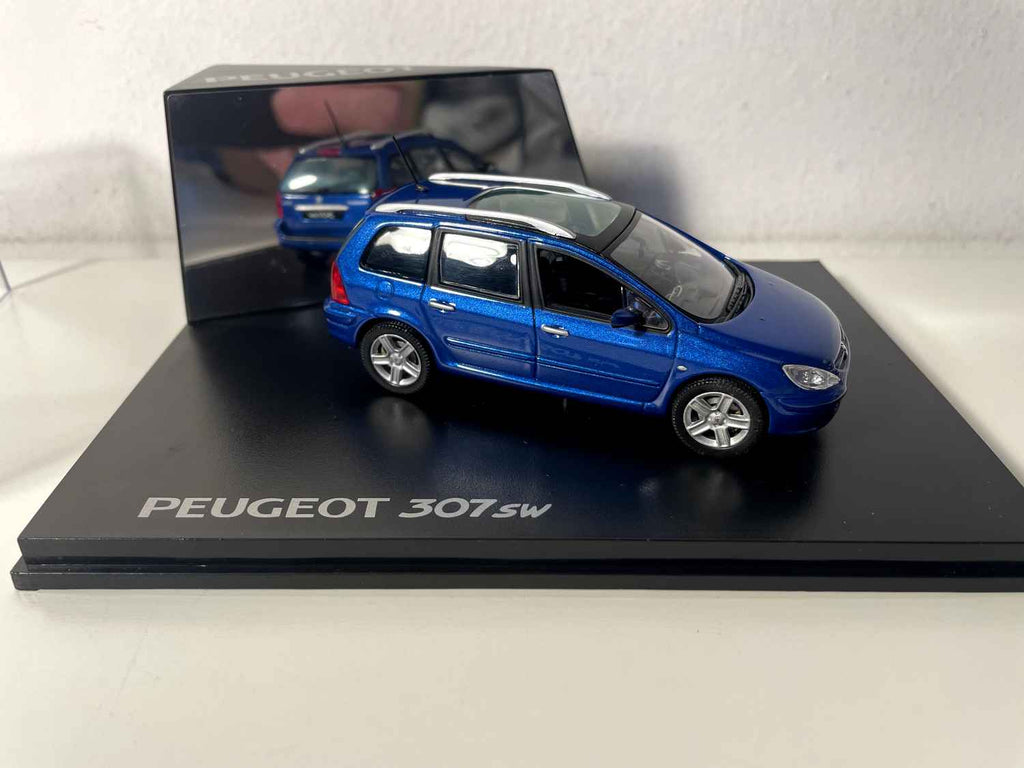 Peugeot 307sw blu (cofanetto rettangolare) Norev